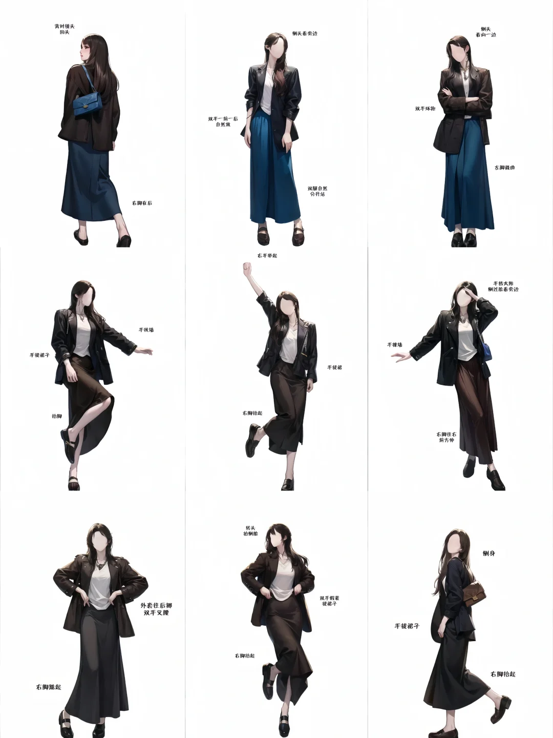 实用站姿拍照姿势！这也太御姐了！！