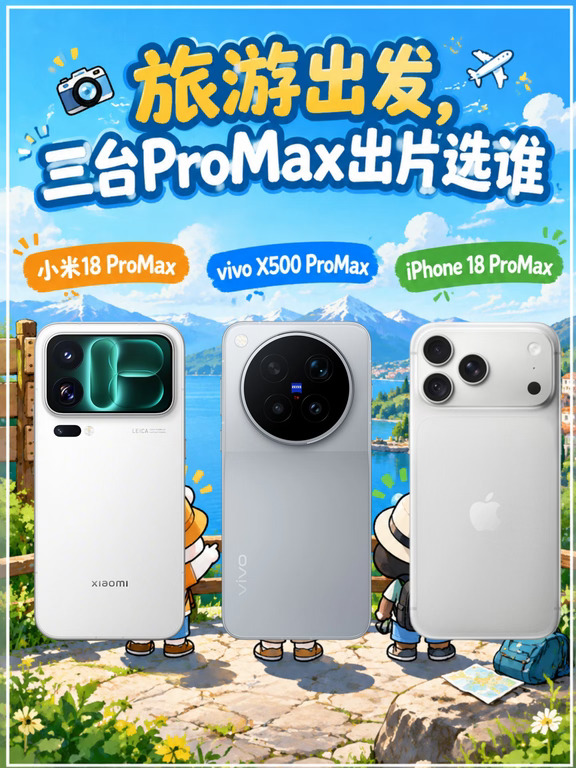 旅游出发，三台ProMax出片选谁