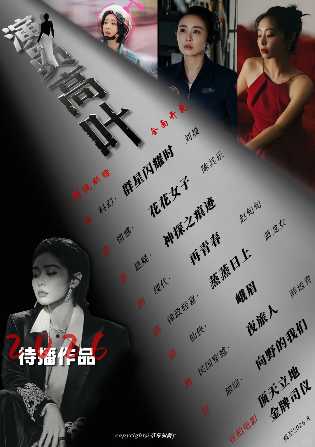 老有人在讨论内娱生态位这件事，说高叶到底算不算已经进入电影圈的主流牌桌了。正好最近《金牌司仪》片场路透挺多的，网友讨论得也热闹，顺势把这个话题重新摆上台面聊一聊。
 
其实这个问题可以换一个更落地的角度去看：她有没有成为当下商业片项目里，导演会优先纳入考量的女演员？答案其实挺明显的 ​