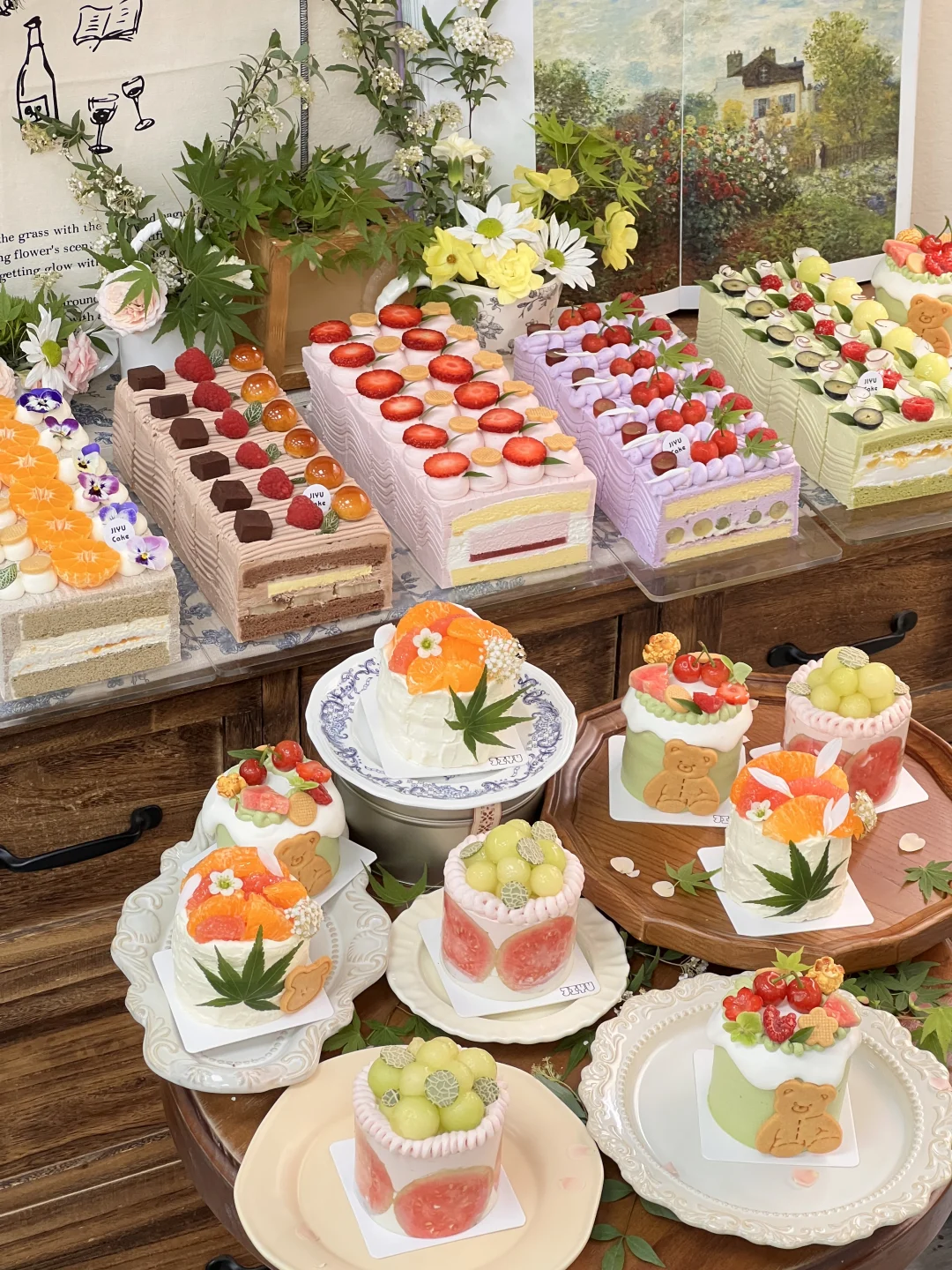 穿上春装🌷都像从花园里端出来的！太美了！ 舍不得吃也要先拍一百张📸
