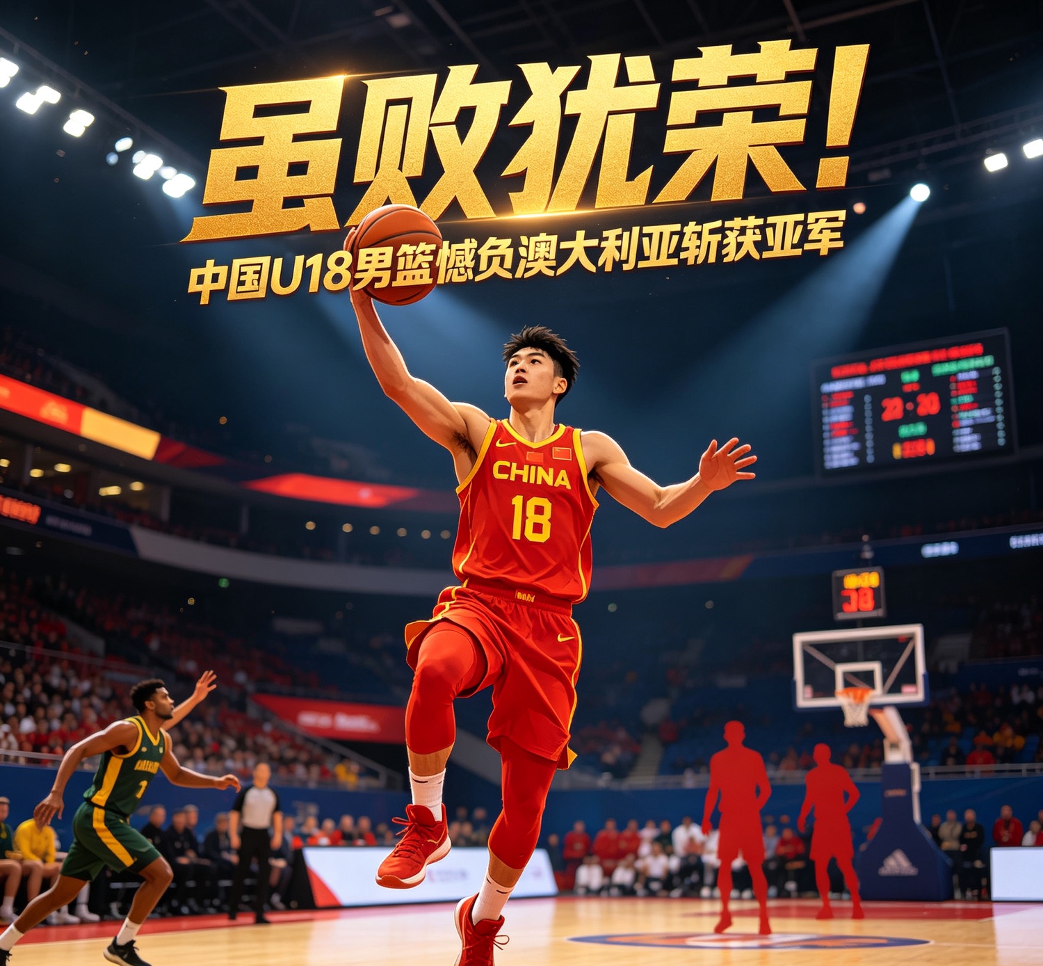 虽败犹荣！中国U18男篮憾负澳大利亚斩获亚军

北京时间8月23日，U18男篮亚洲杯决赛上演焦点对决，中国U18男篮苦战四节，以79‑89不敌澳大利亚队，收获一枚宝贵的银牌。时隔12年重返赛事决赛，这支年轻队伍交出了令人惊喜的答卷。
比赛开局中国队状态火热，打出6‑0的梦幻开局，一度掌握场上主动权。
