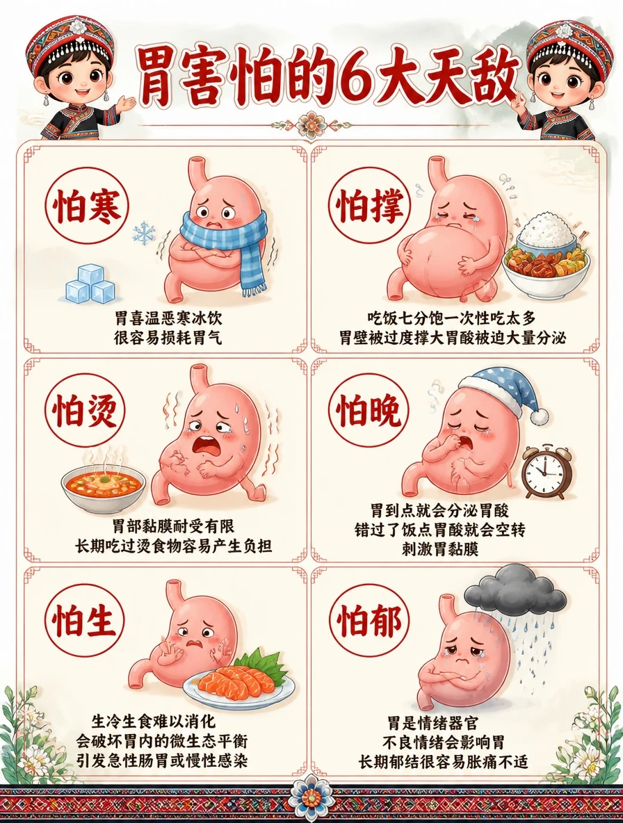 孩子胃不舒服，可能是这6个原因！