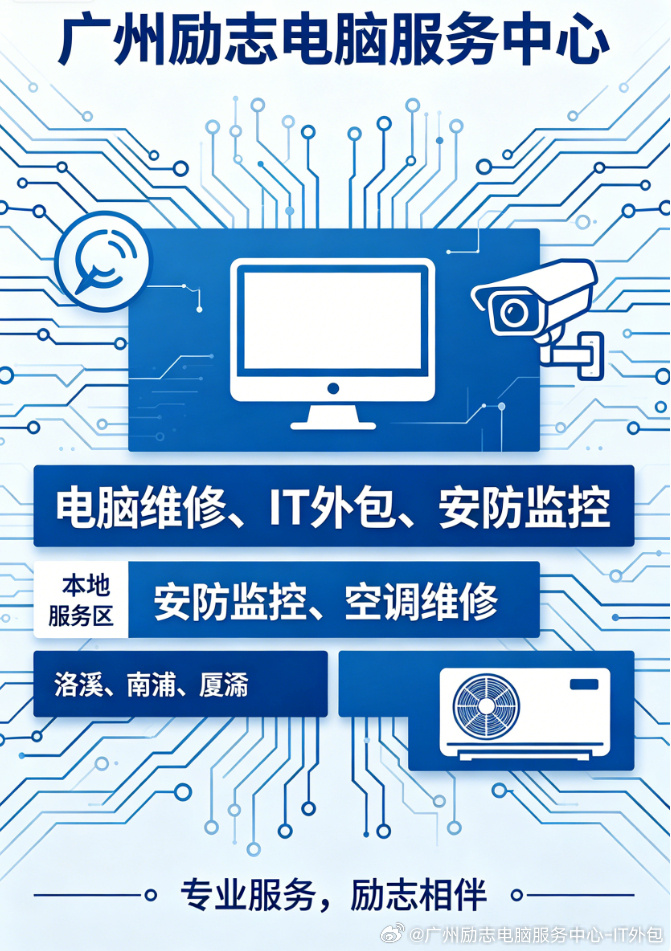 专业空调服务 | 维修·安装·移机·加氟·清洗·回收服务范围：洛溪、南...