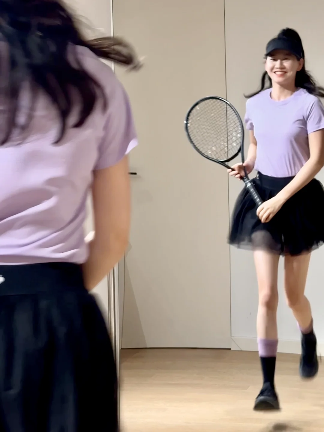 💜🖤💜春风吹，裙摆飘
