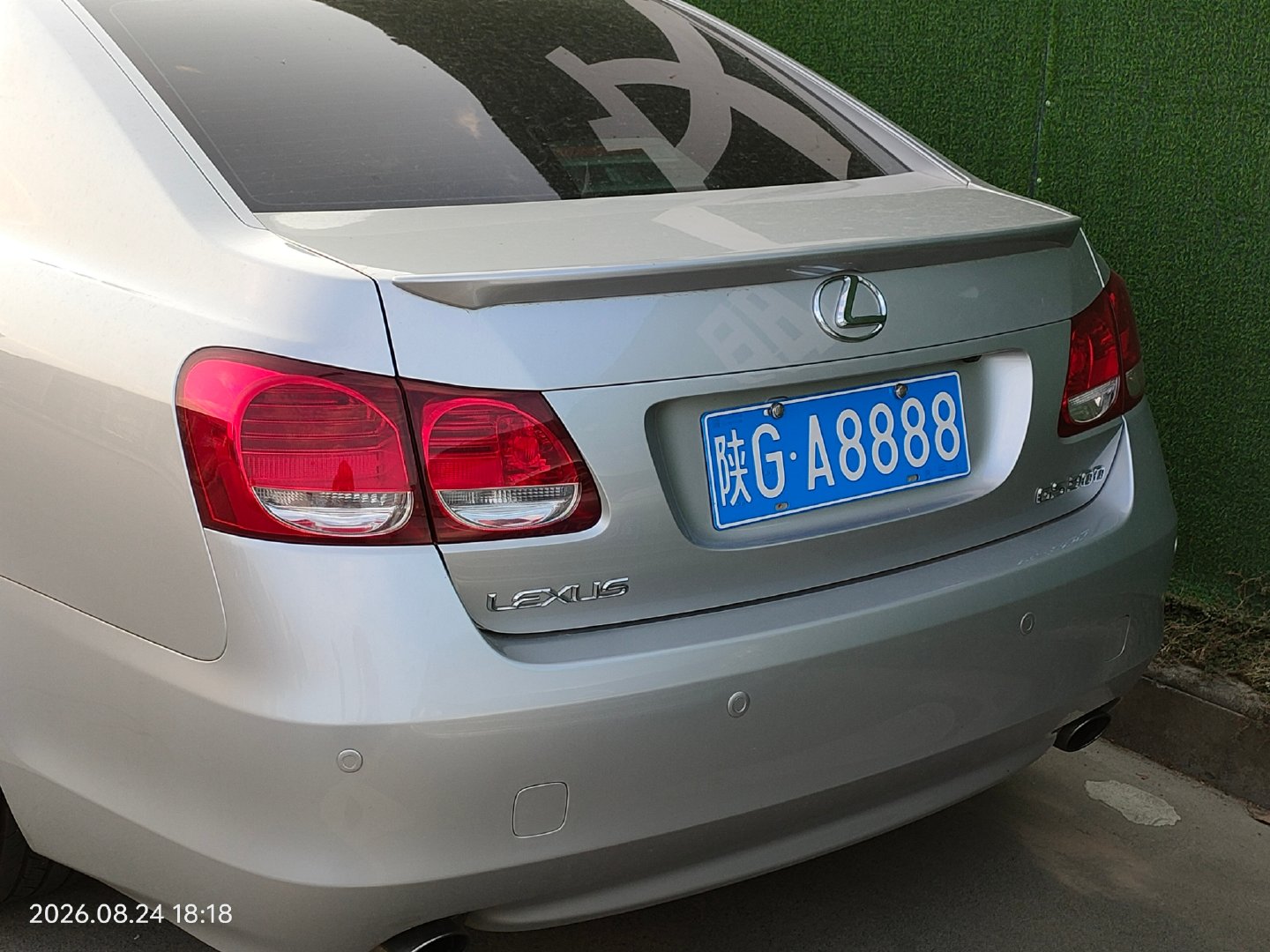 #全球车牌[超话]# 陕GA8888
雷克萨斯GS300  ​