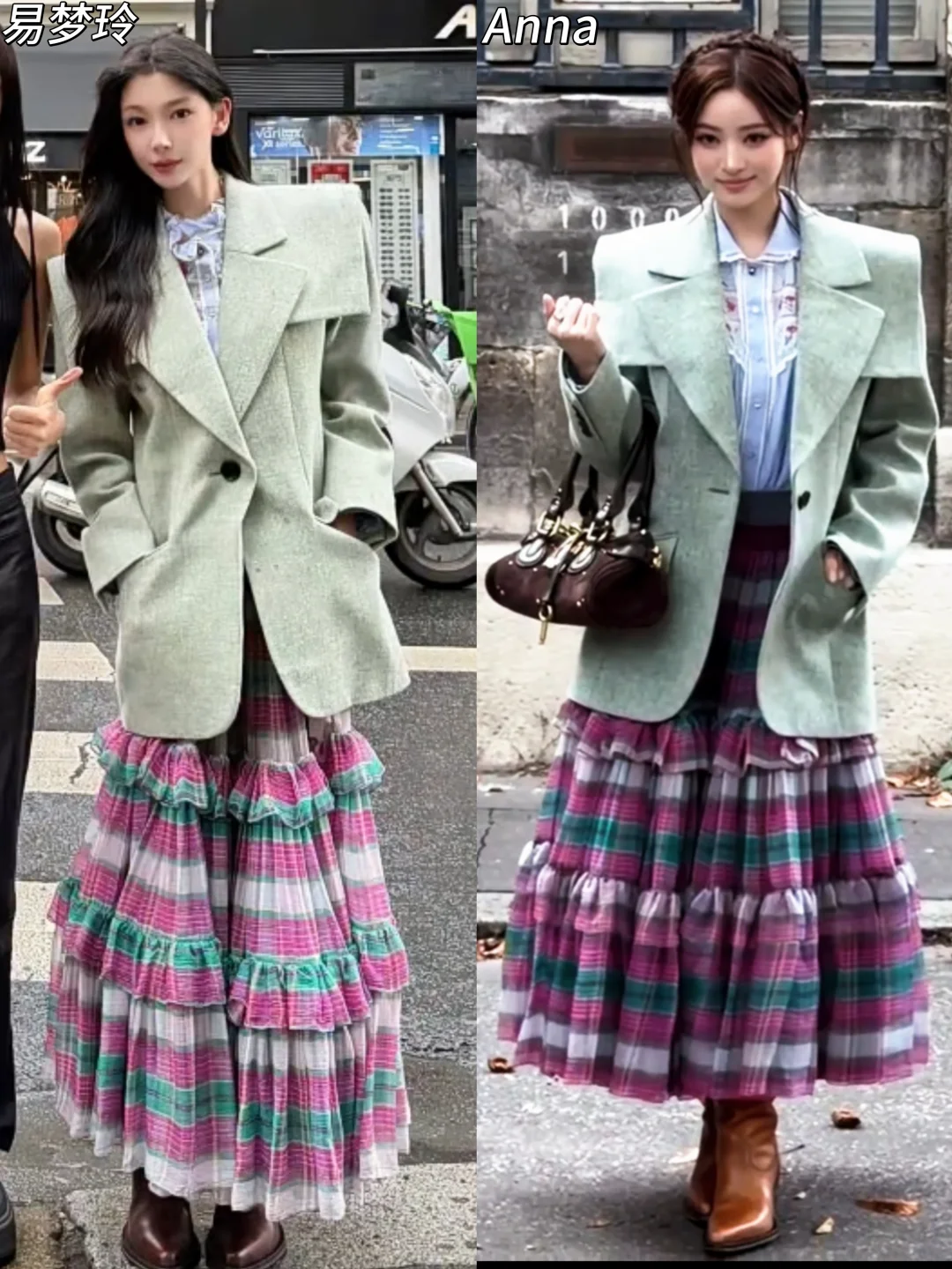 易梦玲、Anna穿同款！大美女审美都撞一起了！