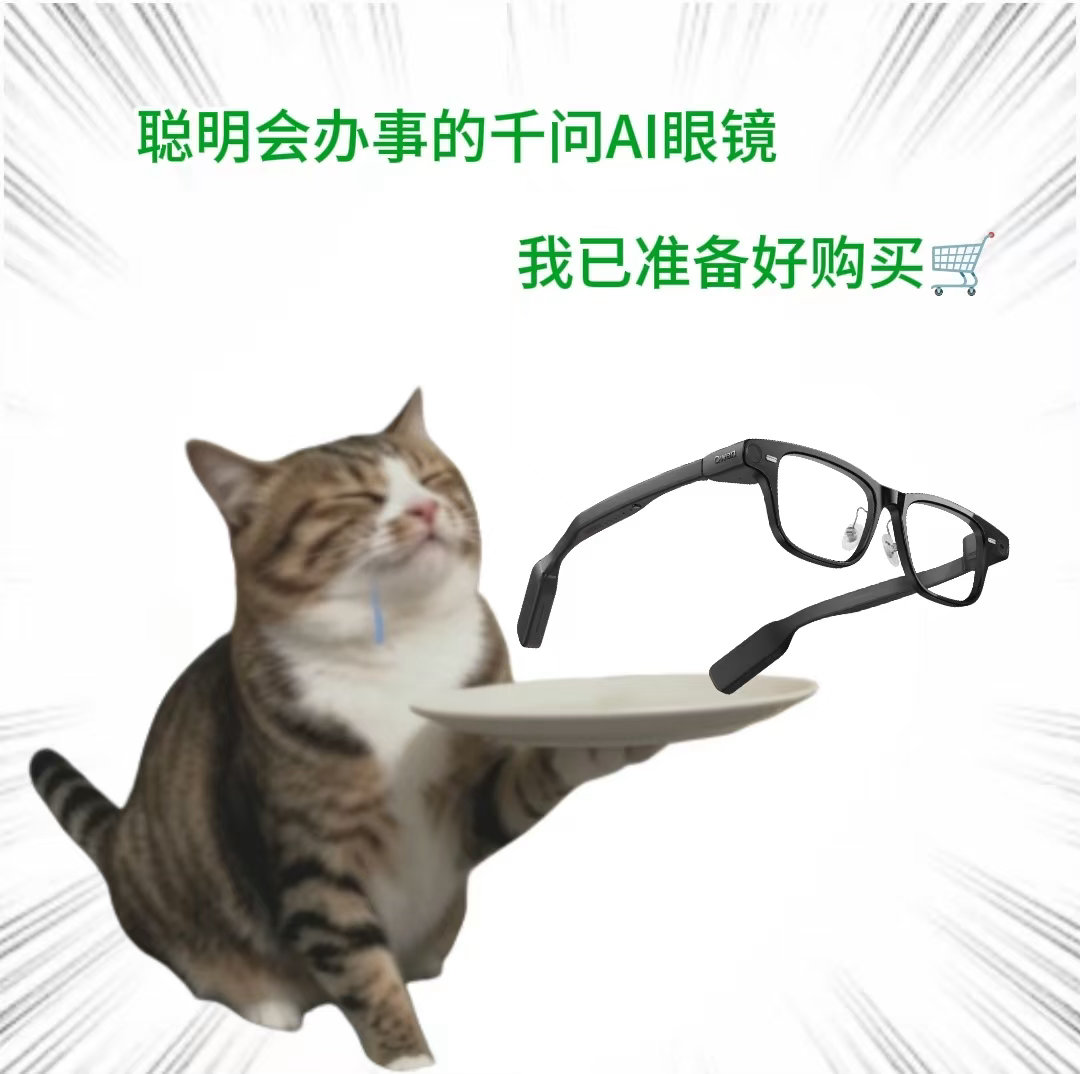 千问APP里一句话下单了千问AI眼镜，它的看一下扫码功能很让我期待。骑车解锁、停车缴费、支付宝支付，看一眼就能扫码成功，省去了掏手机的时间，日常生活太方便了。#千问一句话买眼镜# ​