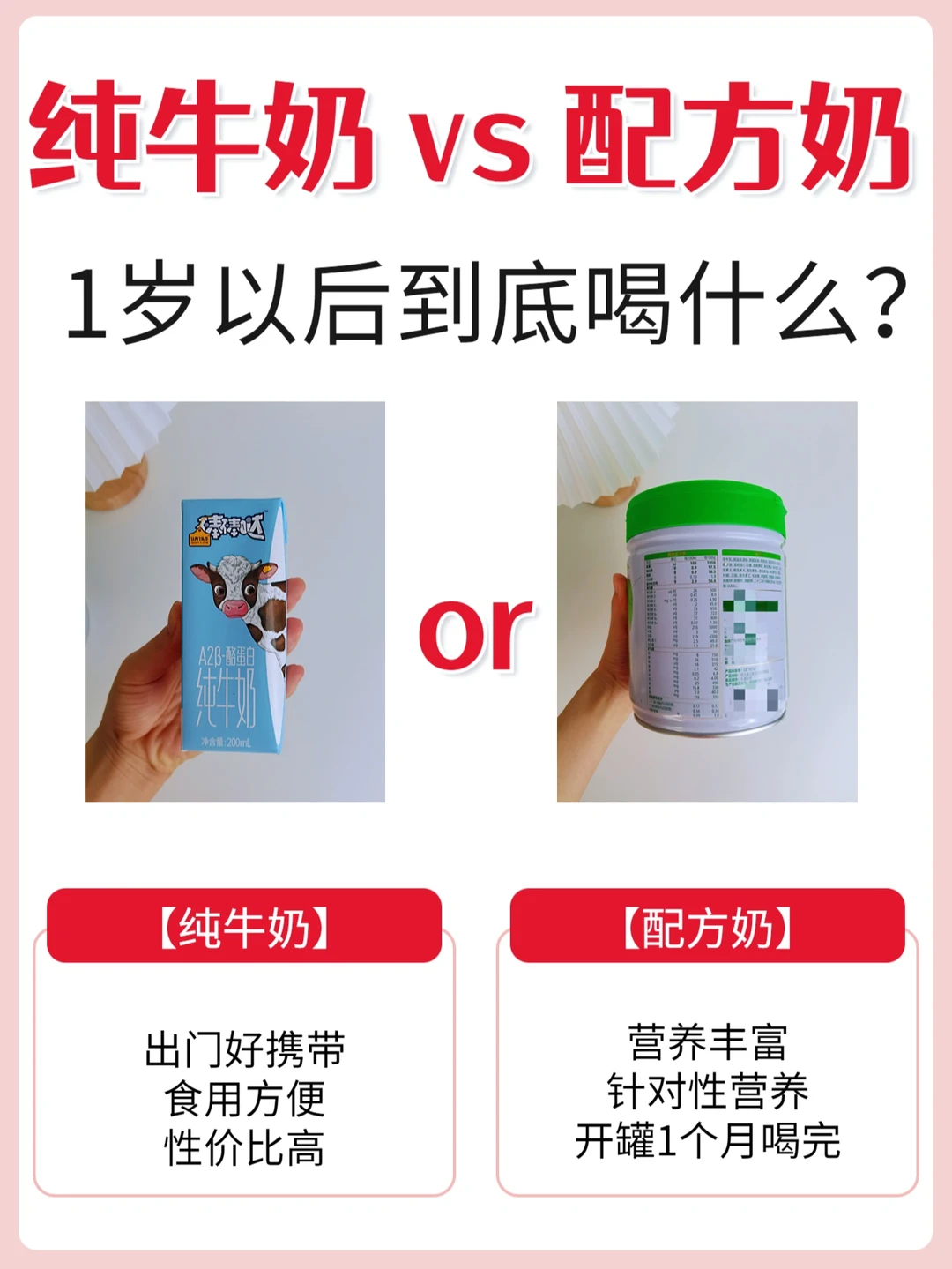 干货❗️1岁+宝宝该喝什么奶？看这篇就够了