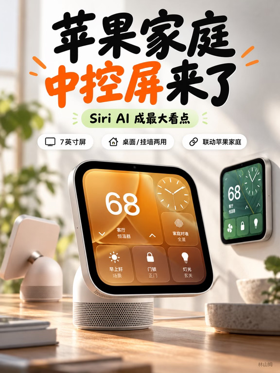 苹果发布智能家居控制屏，299美元起