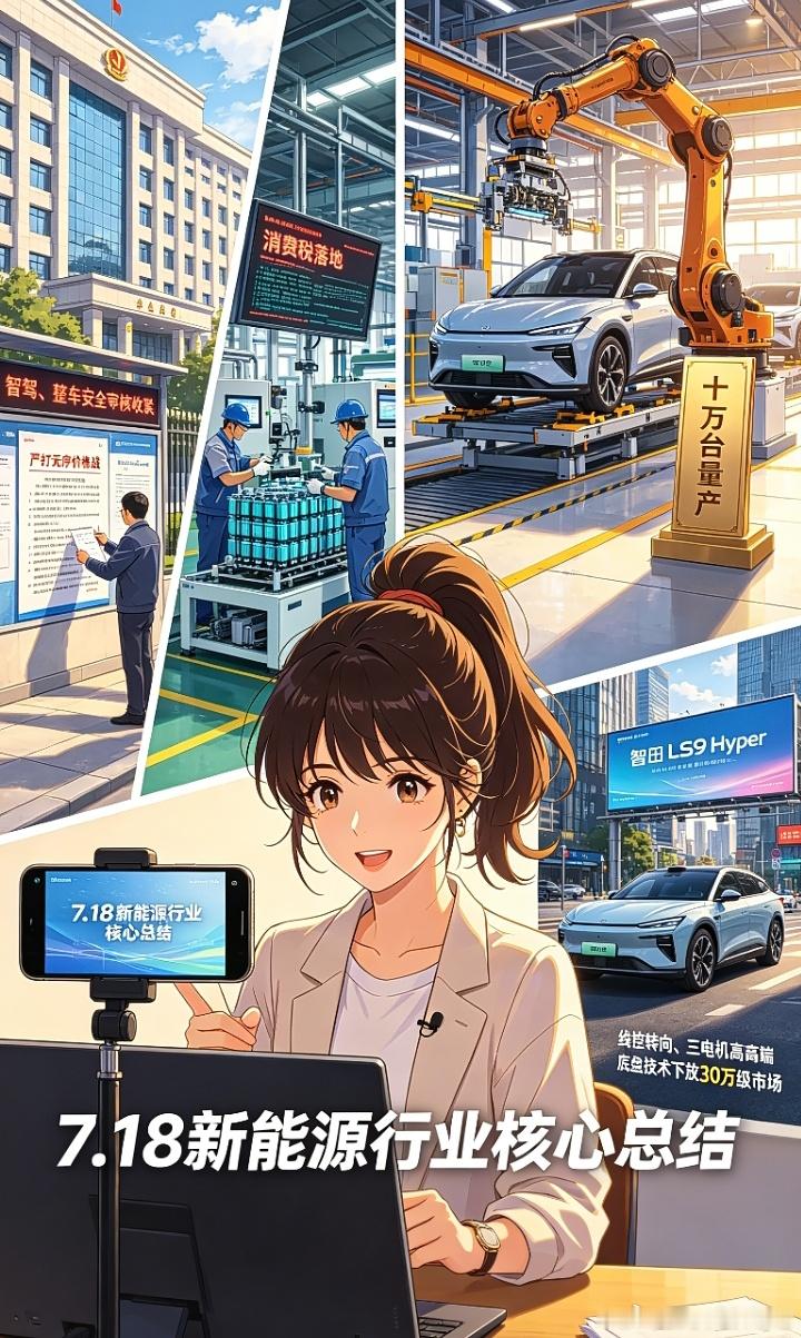 7.18新能源行业核心总结，今天行业核心全是监管收紧叠加产业变革三重政...