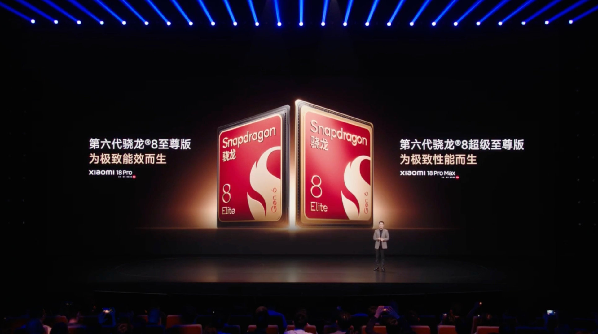 首发搭载骁龙8EE6的#小米18Pro系列# ，今天是卢总主讲。18 Pro系列外观与上代基本保持一致，看里面做了哪些的升级改变。#小米18Pro系列今日发布# ​