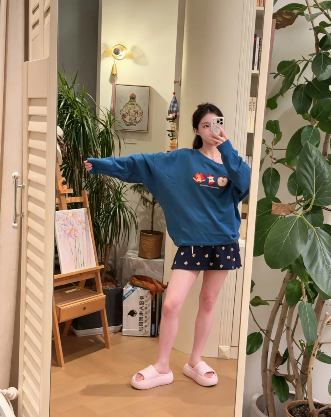 苹果脑袋太可爱了噜！
