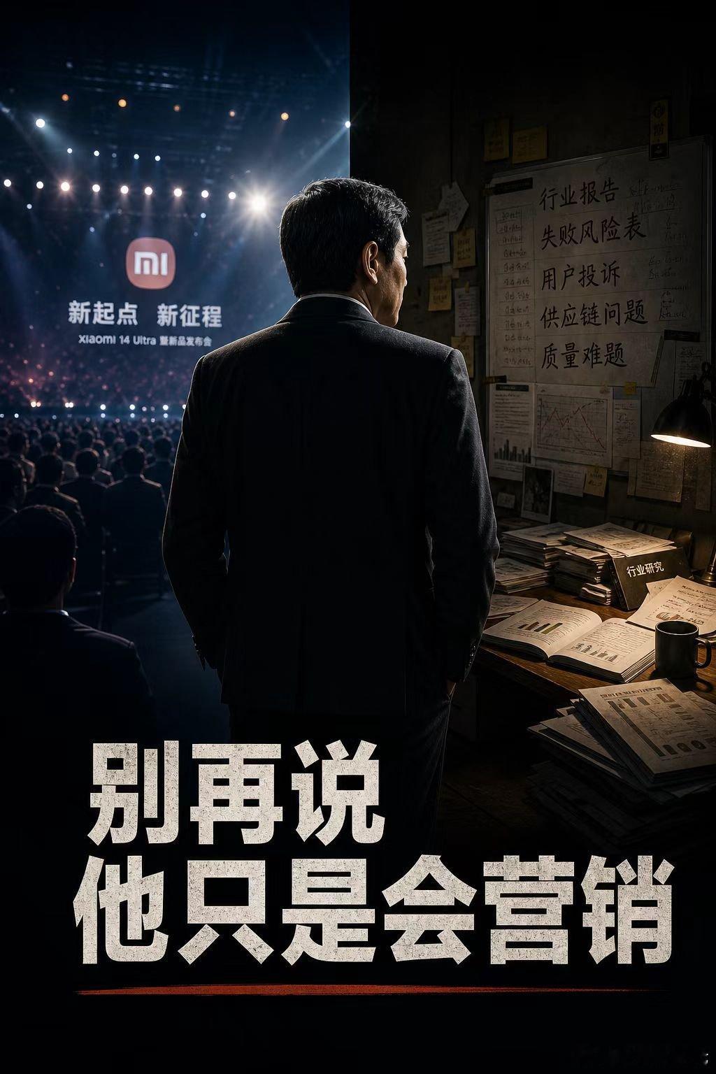 别再说雷军只是会营销了。  这句话不是完全错，是太浅。 会营销的人多了...