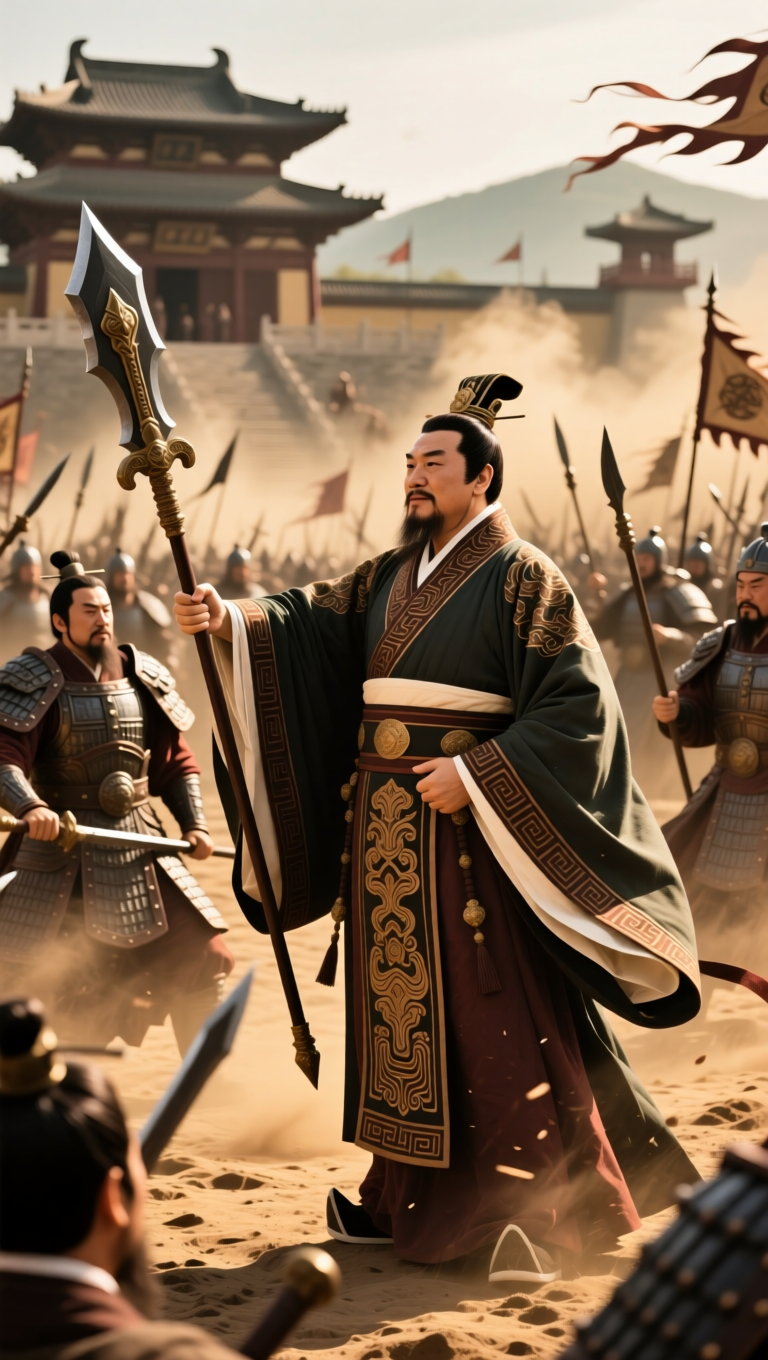 ‘刘邦（约公元前256—前195）出身沛县丰邑亭长，早年以“亭长”身份为人豪爽，善结人缘。秦末起义后，他与项梁、项羽周旋，屡遭挫折仍能迅速整合力量。其政治手腕尤在“用人”和“收心”：先后任用萧何掌管后勤与律令、曹参为相、韩信为将、张良出谋，形成文武并重的治理结构；同时对关中与旧秦官吏多予安置，减轻社