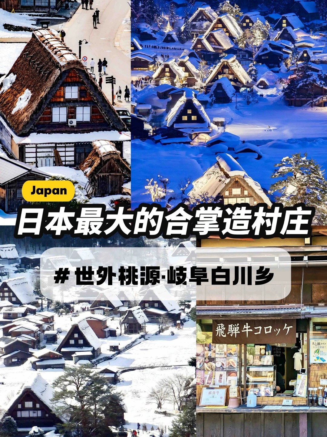 日本白川乡｜有被惊艳到！妥妥的童话小镇！