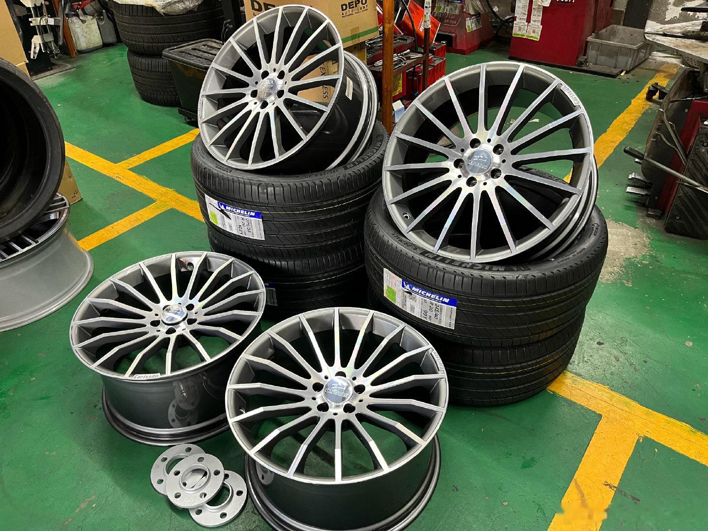 德国Carlsson 奔驰御用轮毂 20寸 适合奔驰E级 S级 GLC GLK 新车拆！#奔驰[超话]# ​