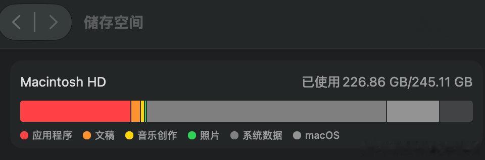 256GB的手机勉强能用，256GB的电脑寸步难行[苦涩]

本来想着打游戏和存视频有台式机在，当时选MacBook Air就买了256GB，以前的空间还游刃有余，这两天折腾AI一下就爆满了，还得不停删内容才能留出点地方，现在再去换个512GB或1TB版本又划不来[允悲] ​
