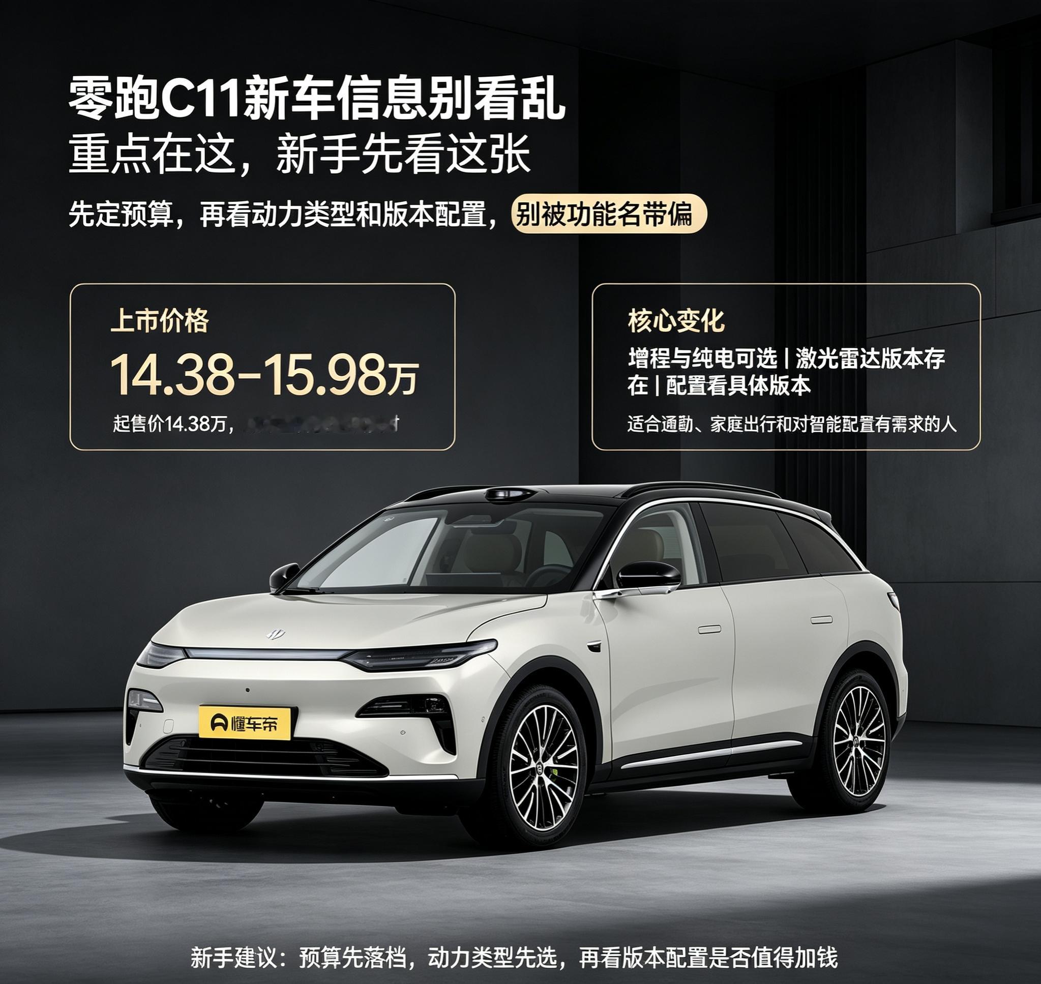 零跑C11选车别被信息绕晕