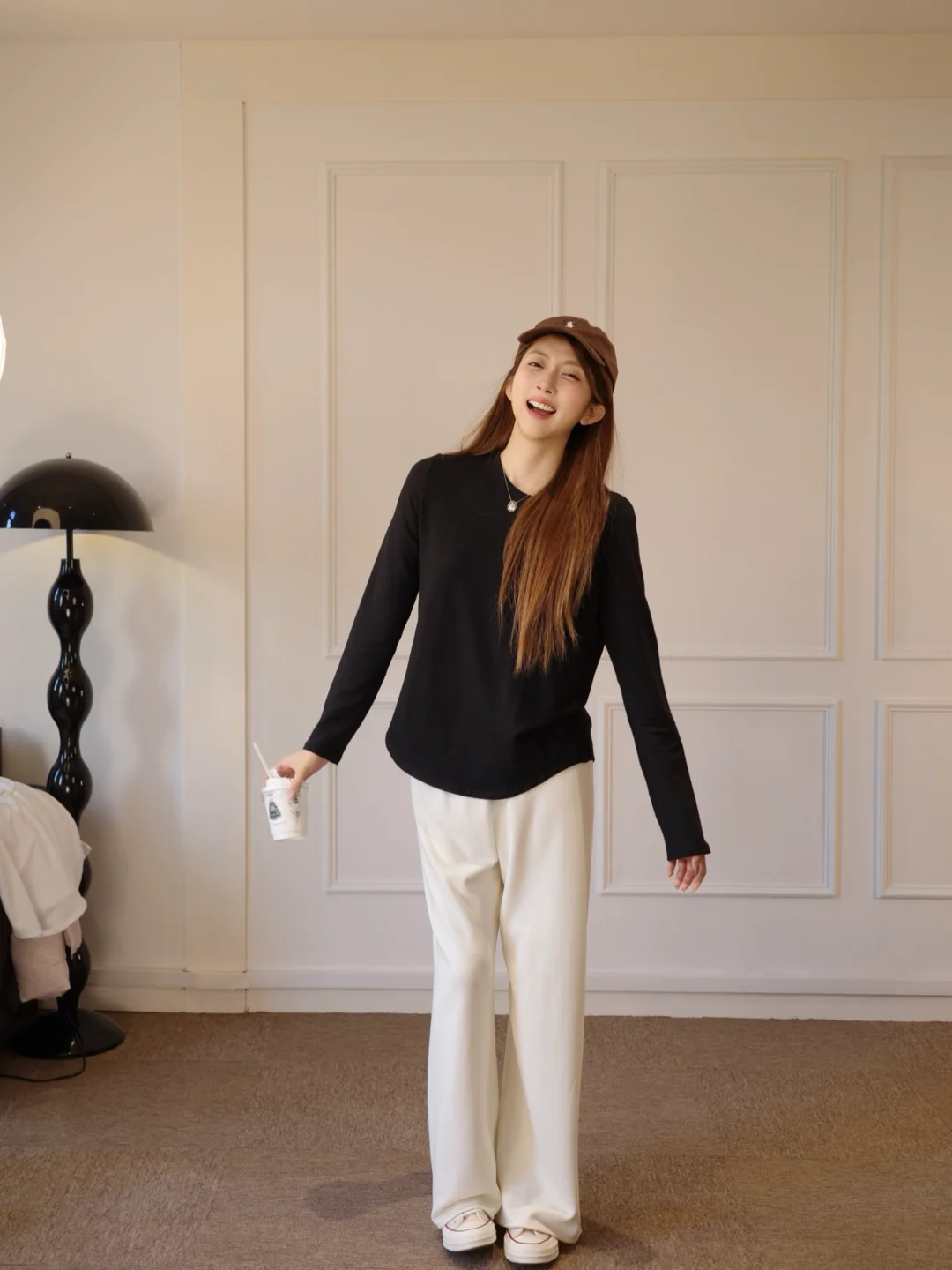 ☕️高端的打底衫往往只需要最简单的穿搭