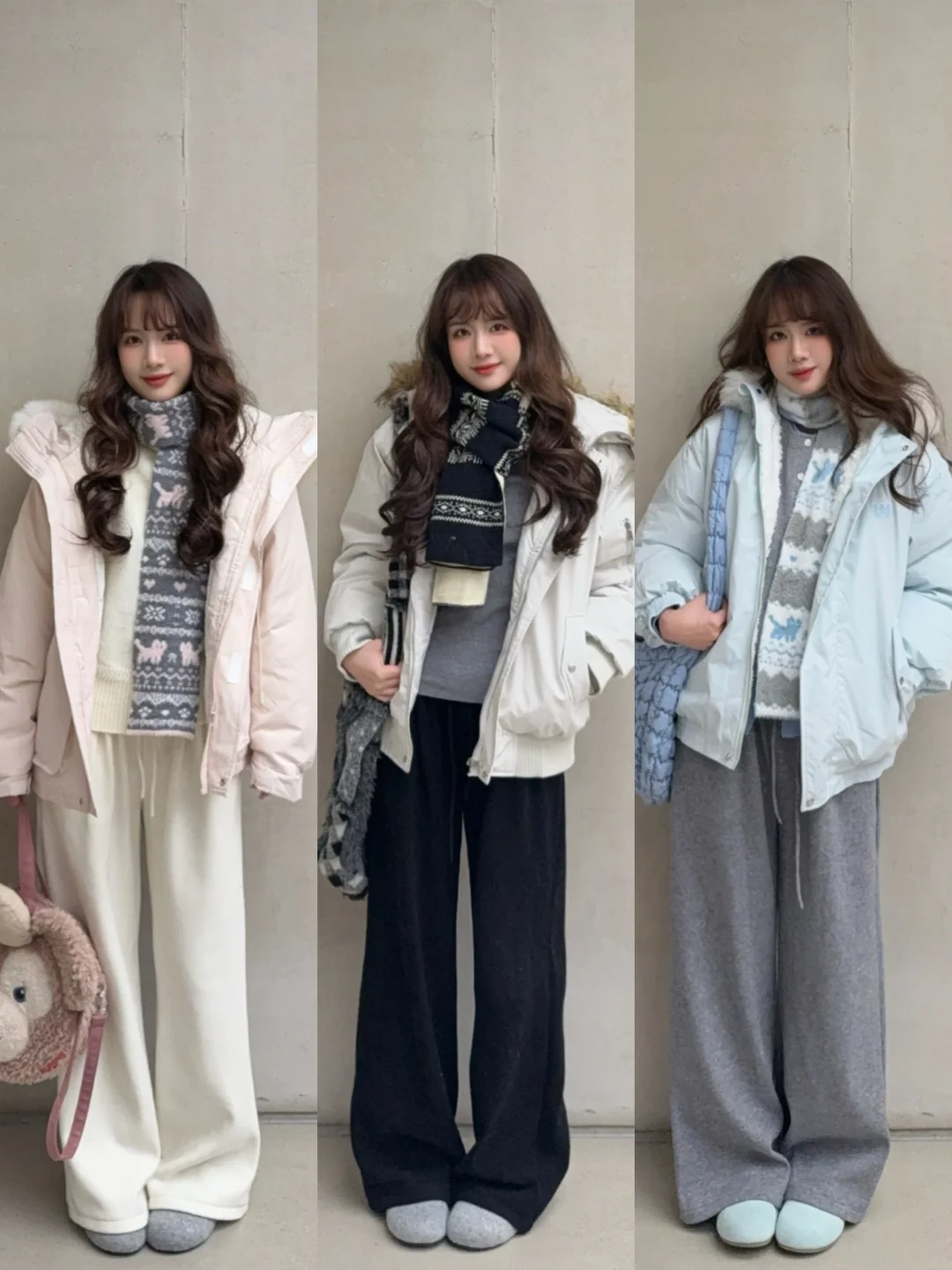 毛领派克棉服合集🧺☃️˚⁎⁺（附内搭展示