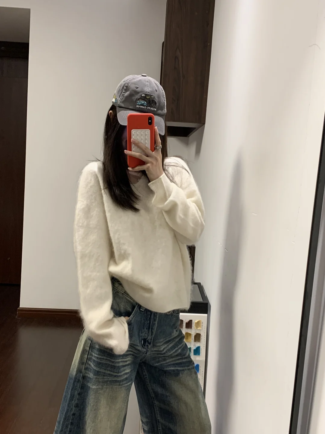 冬天是属于白绒绒毛衣的吧~🤍