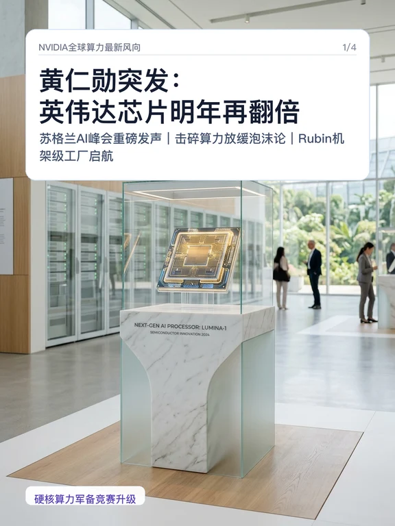 黄仁勋突发：英伟达芯片明年再翻倍