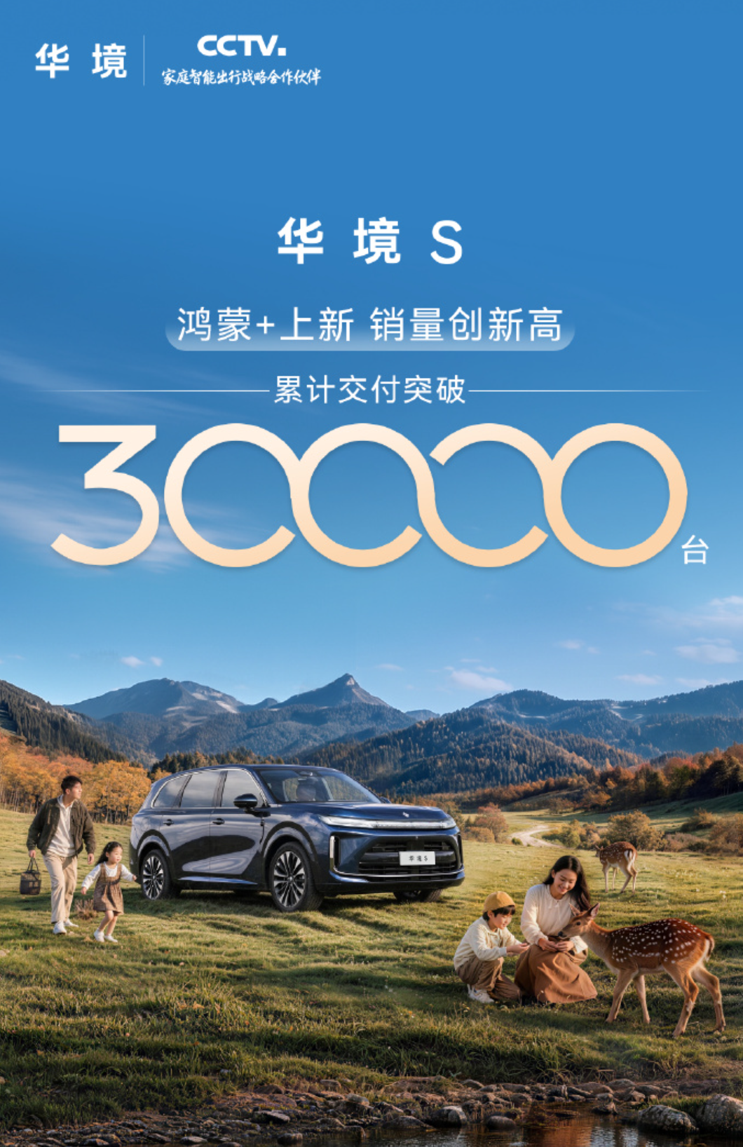 华境S已经交付3万台了 
连续几个月保持稳态增长，真是一股清流 
如果不是座舱芯片产能供不上绝对过万 
但开店易守店难，最考验华境团队的时刻来了 
如何保增长，还有后续的产品规划、品牌故事的释放 

有一点可以肯定，
华境最不需要的就是嘘头 
扎扎实实的做好产品，用心服务每一个用户 
不要被外面的吵