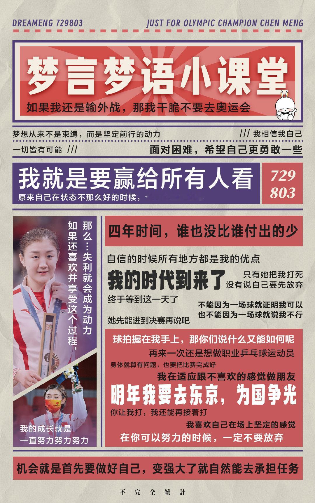 #黄晓明说陈梦永远是赢家#  
大家好，就是这个卫冕奥运会冠军陈梦[打call][打call][打call] ​