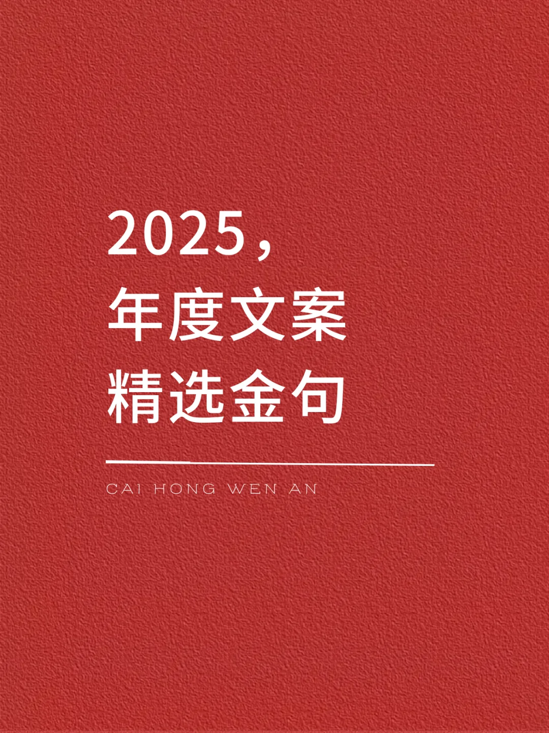 时光严选丨 2025年度文案金句