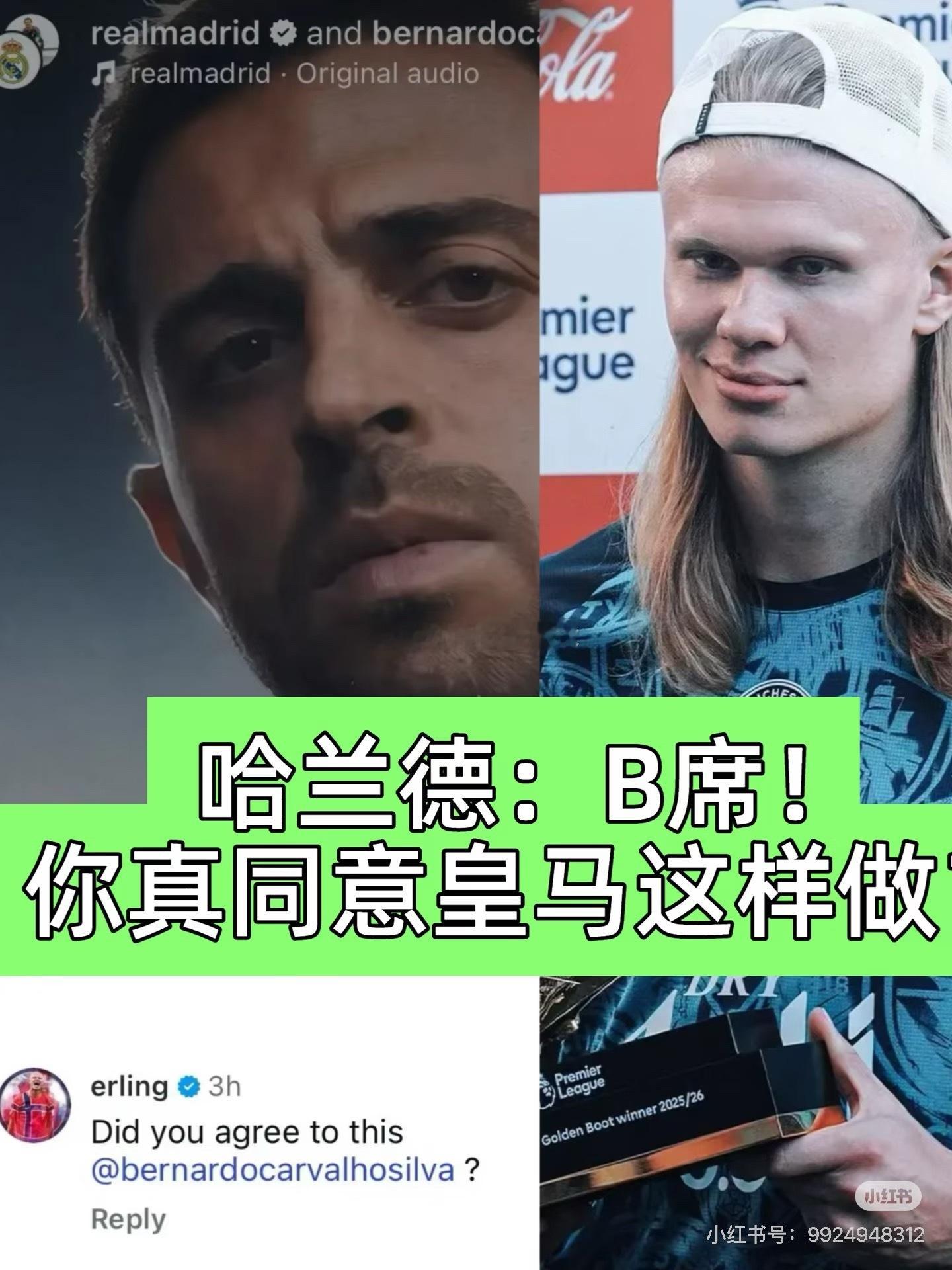 哈兰德，一款持续发力的互联网街溜子
#哈兰德现身皇马评论区#

近日皇马发布了一则视频，内容大致是对B席的加盟表示欢迎。
 
视频中，狗、刺猬、绵羊、马等动物纷纷出现在镜头中，但却不知道是什么意思。（皇马想表达狗羊马齐聚？）后面背景音乐突然变大，动物们表现出惊恐的表情与动作。直到视频最后 ​