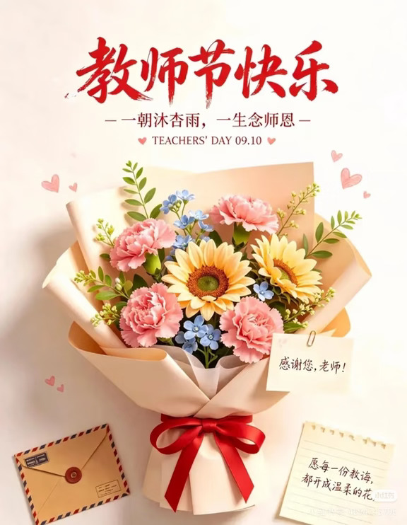 敬，每一位老师！教师节快乐～
