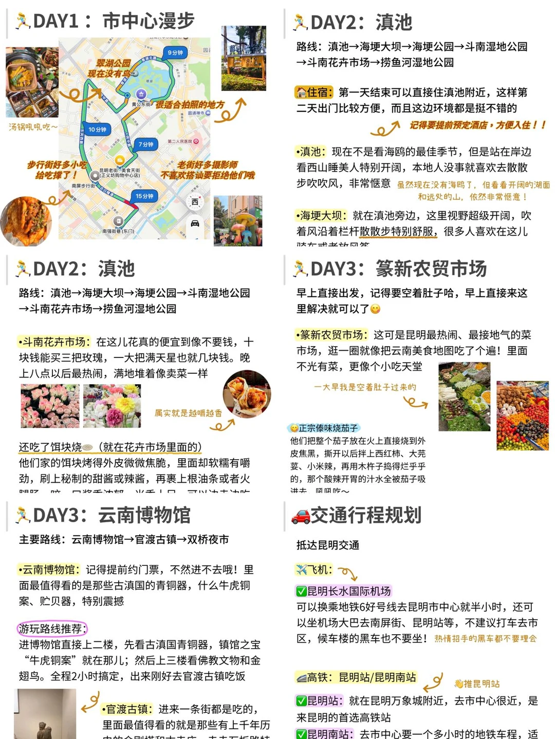 J人好恐怖啊…朋友做的昆明攻略震撼到我了