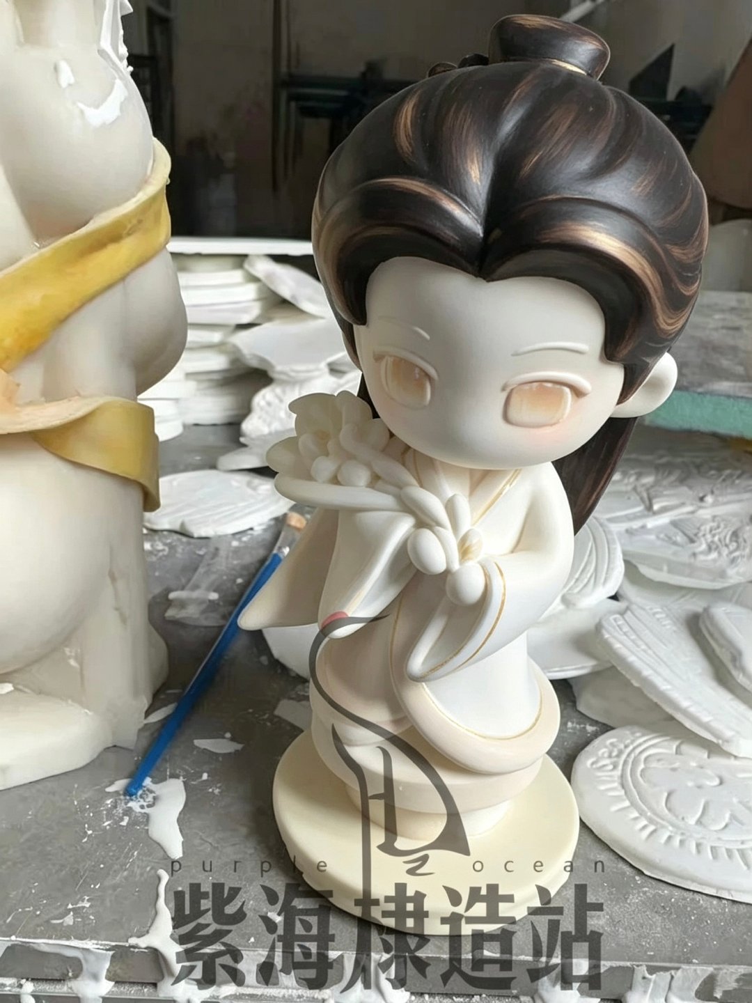 #王鹤棣[超话]#  这个宋潜机小像 虽然我可能涂不出这个效果 但真的太美了 ​