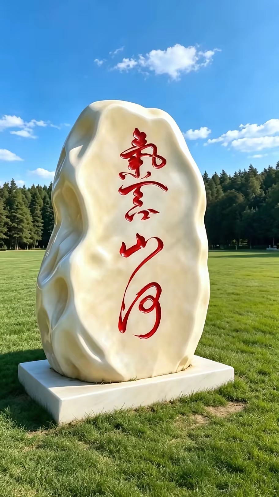 不是我吹牛！我估计95%的人认不出这石头上的这几个字，不信！你试试！