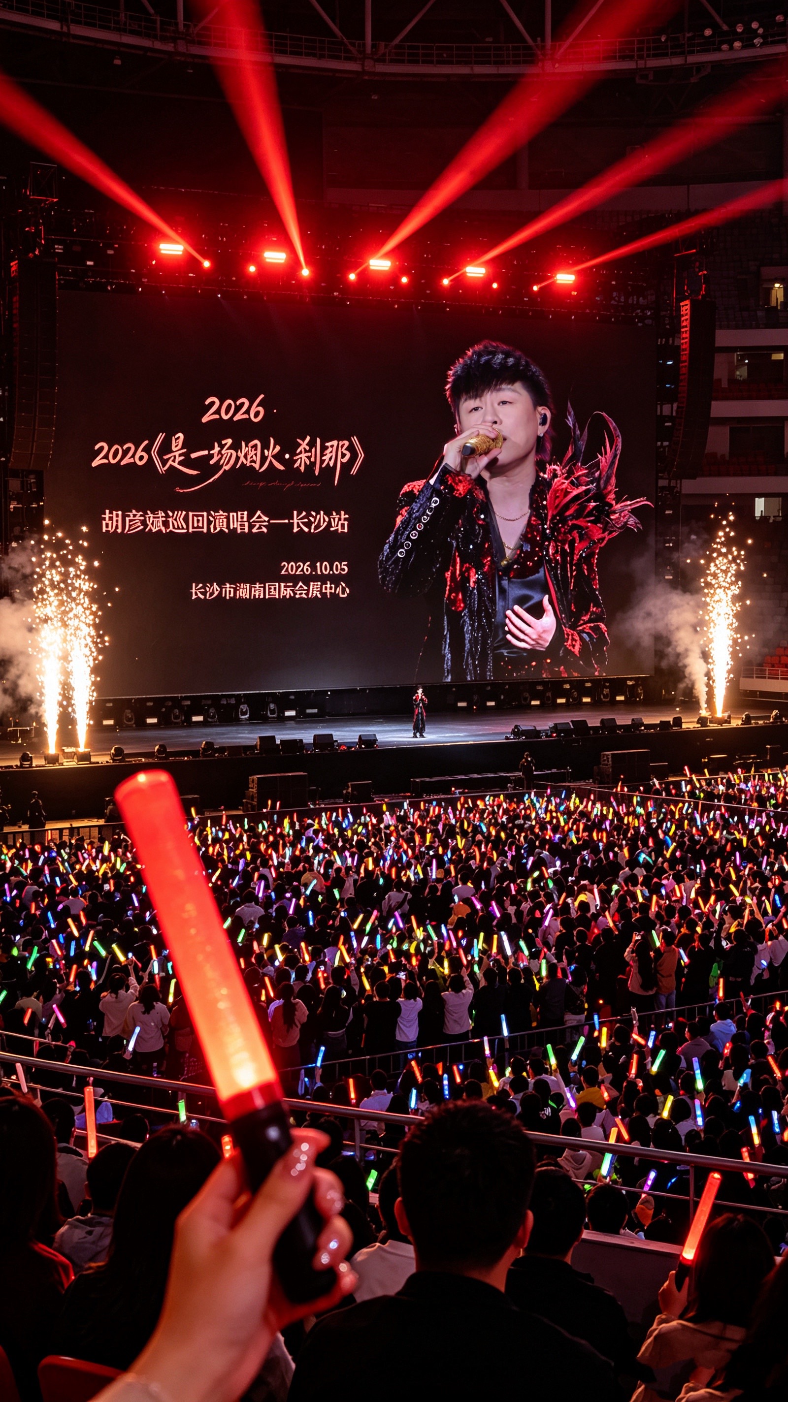 “编曲大魔王”带着他的核能现场，杀回长沙了！🔥
国风燃曲 × 烫嘴转音 × 人生四部曲。
2026.10.05，湖南国际会展中心。
这一夜的烟火，注定要在星城炸场。
