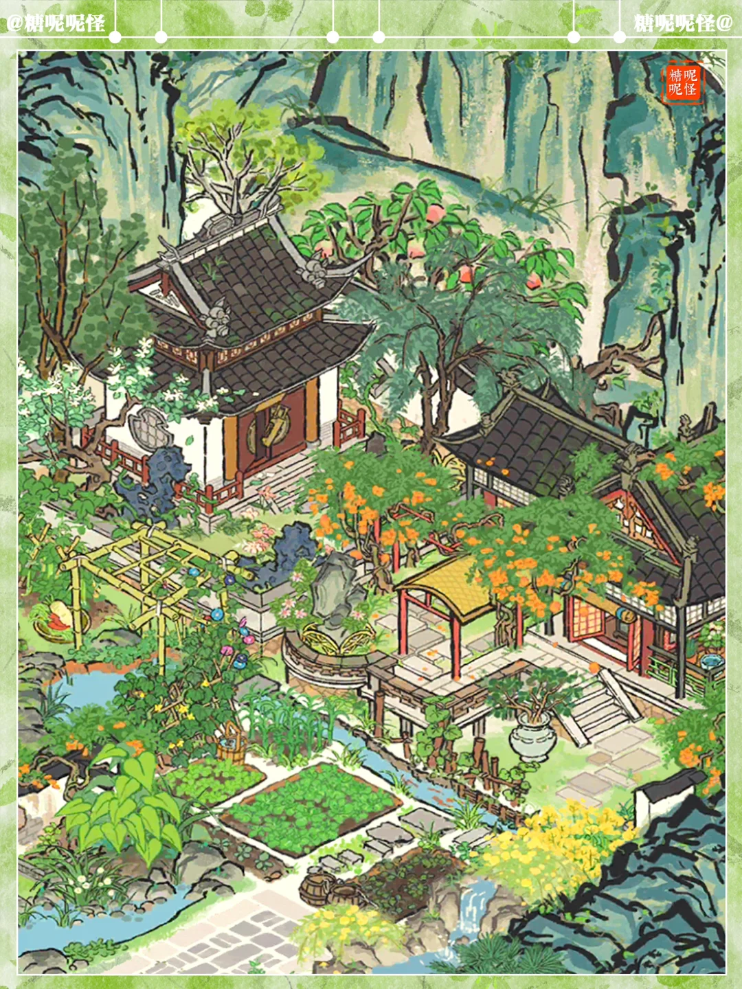 凌霄宅前花，开启夏日布局新氛围💚💚💚