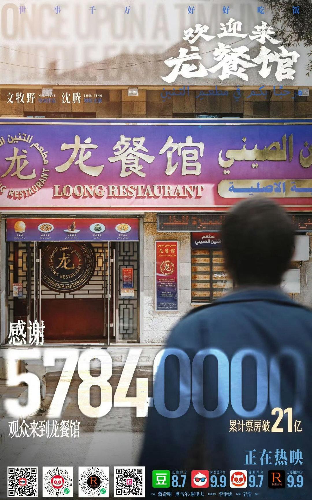 恭喜《欢迎来龙餐馆》 票房破21亿，这是沈腾主演第13部破20亿的电影。放眼内娱，无人能超越。#电影正当夏##欢迎来龙餐馆# ​