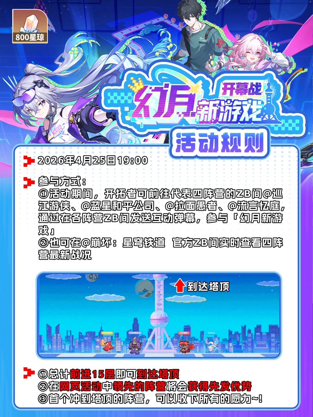 幻月新游戏小技巧，800星琼别错过❗️