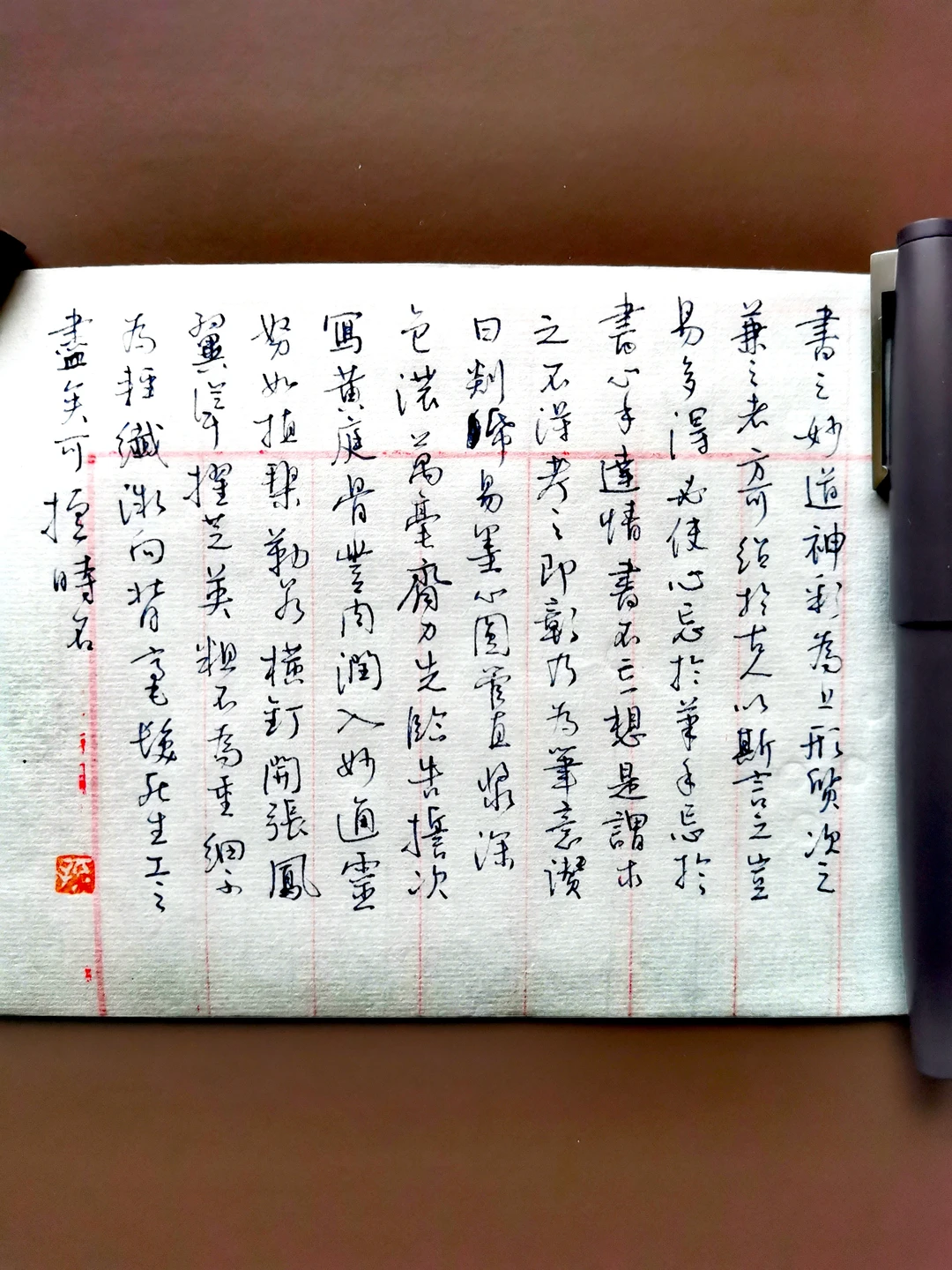 钢笔行书随笔，论流畅还得是钢笔。