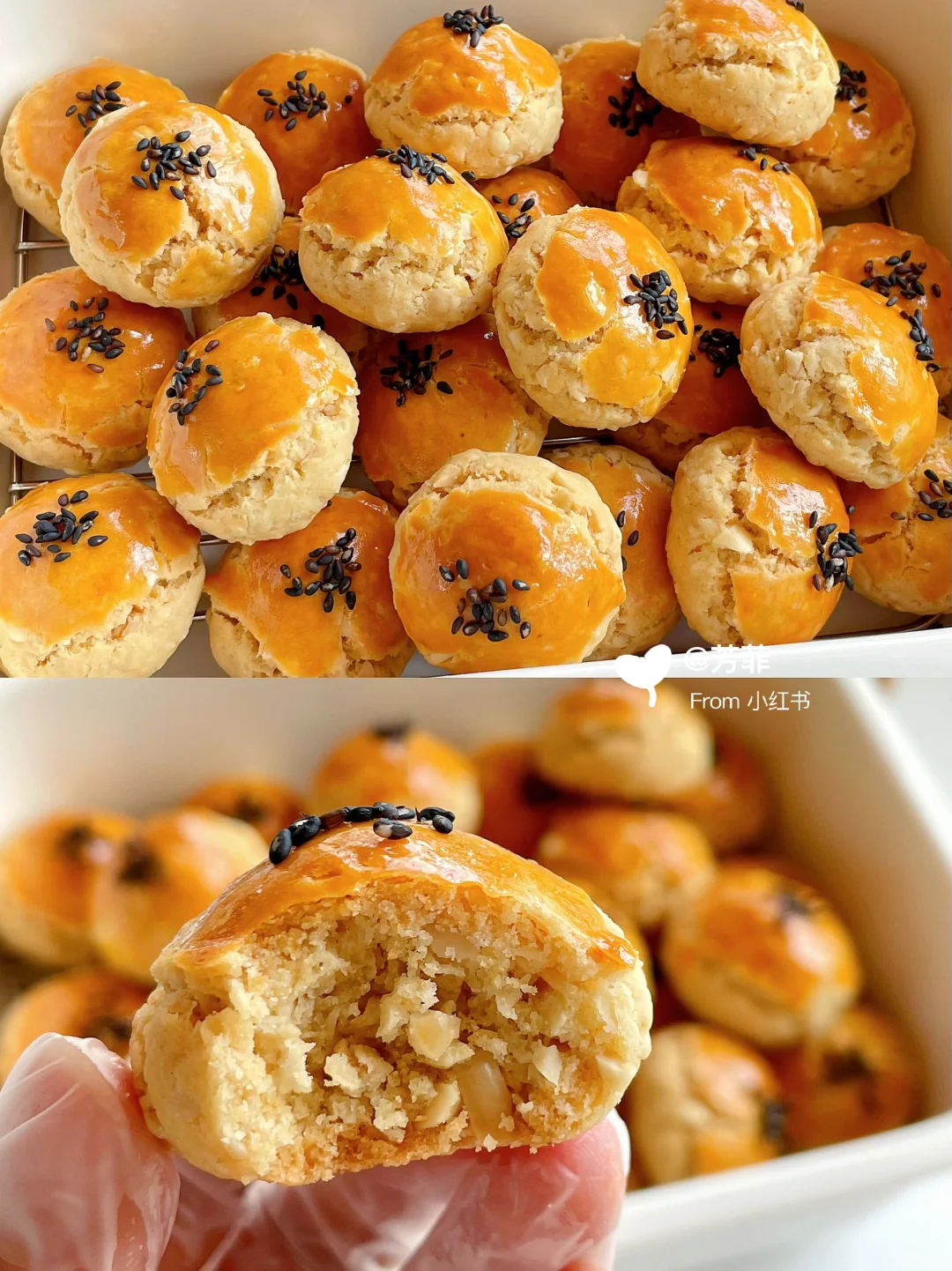 酥掉渣🔥巨好吃的低卡燕麦酥，搅一搅就能做