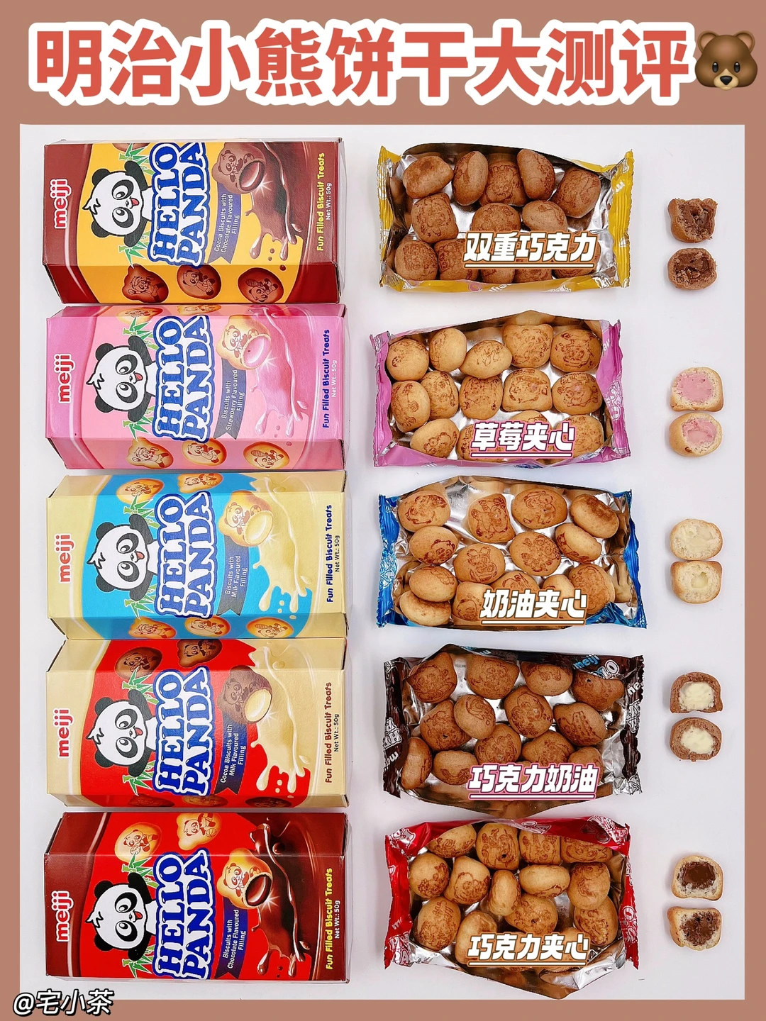 明治小熊饼干多口味测评！经典童年回忆！