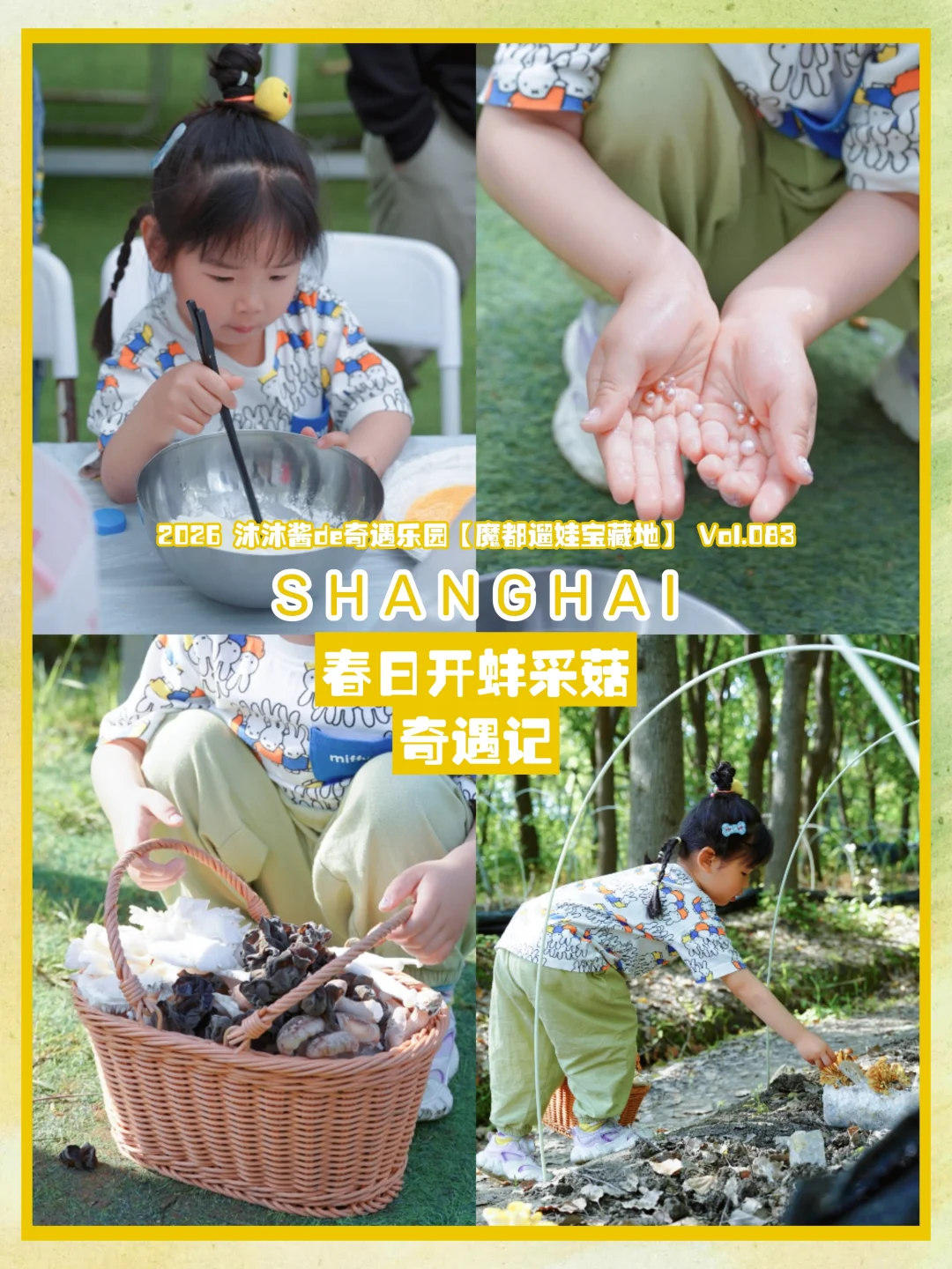 魔都遛娃83｜蘑幻森林采菇开蚌自然奇遇🌿