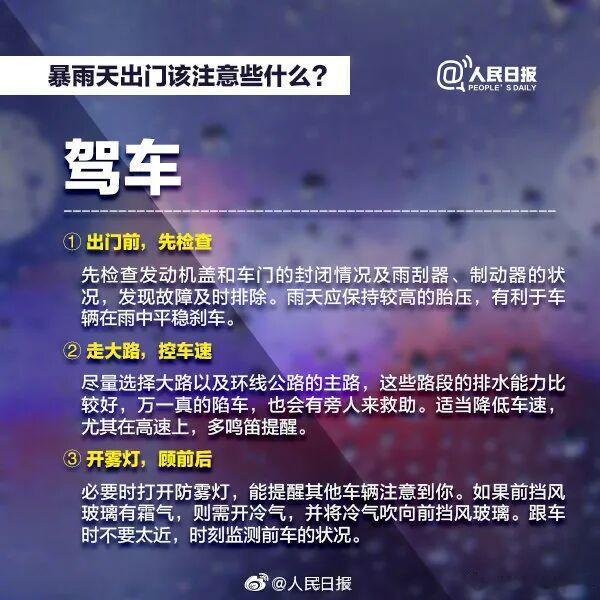 【速看 | 遇到强降雨怎么办？滑坡、积水避险要点】
强降雨天气容易引发滑坡、积水等次生灾害了解防范和避险自救知识↓↓↓

（来源：人民日报） ​
