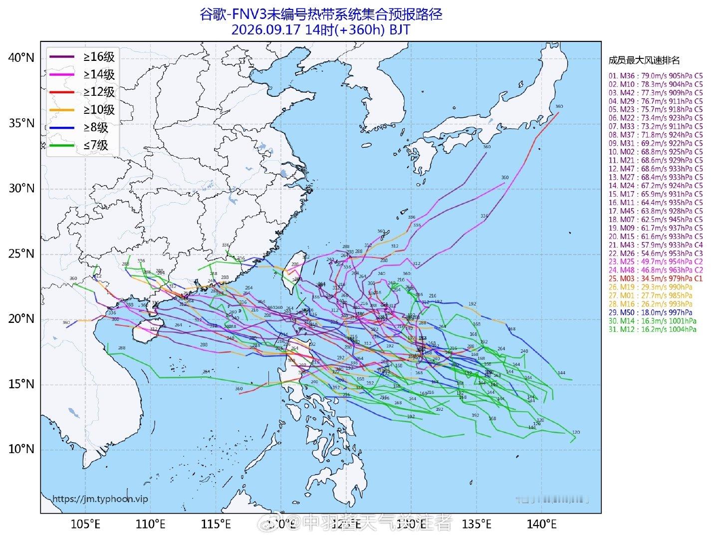 #台风杜鹃# 存在感越来越弱，看月底新系统如何了[doge] ​