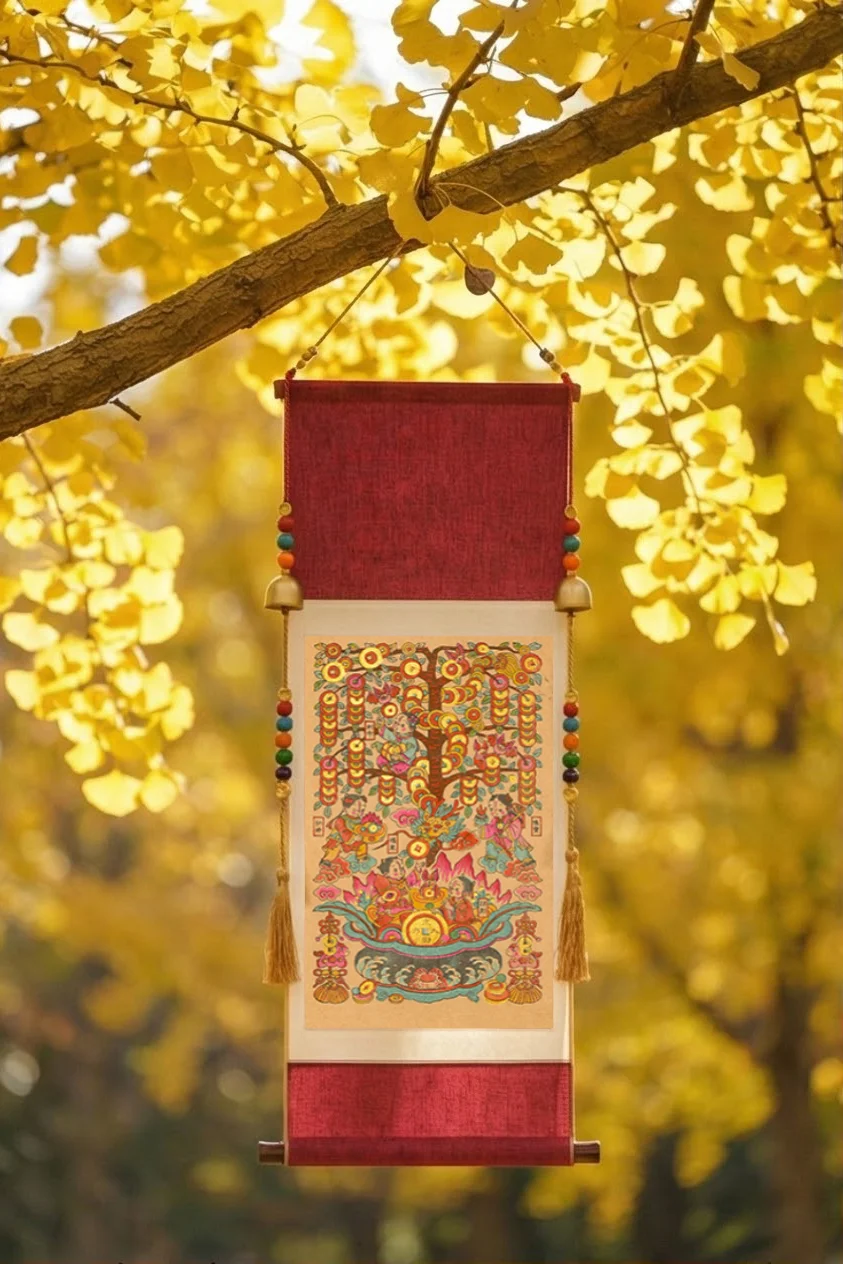 告别俗气年画！2026卷轴挂画，我愿意挂一年