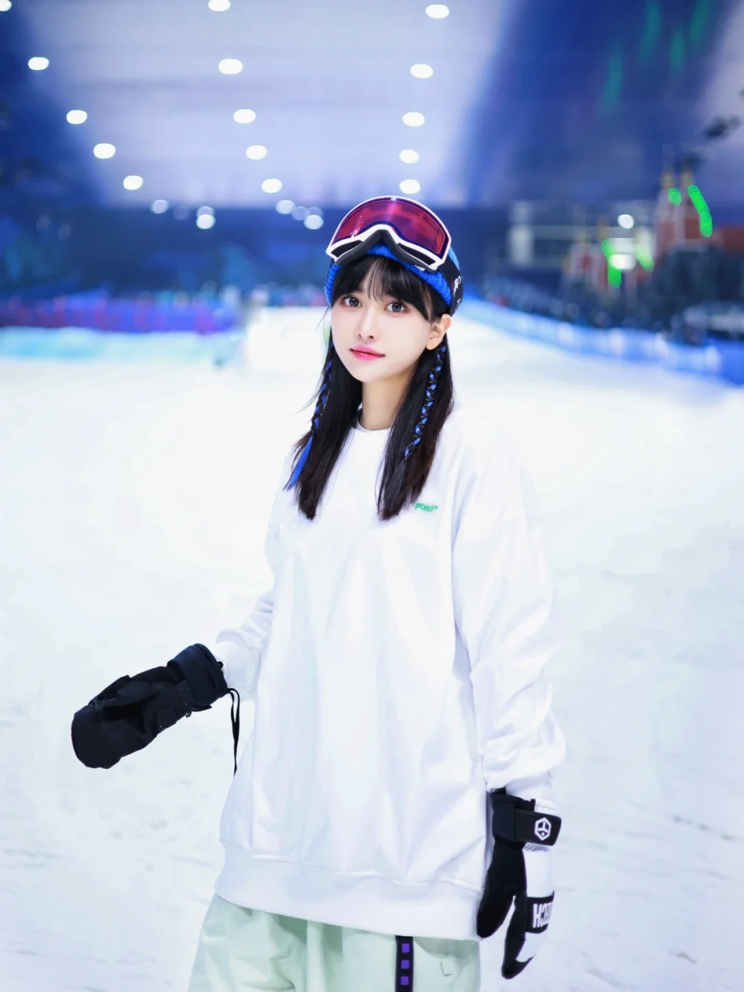 像春天踏青一样，冬天就要去滑雪