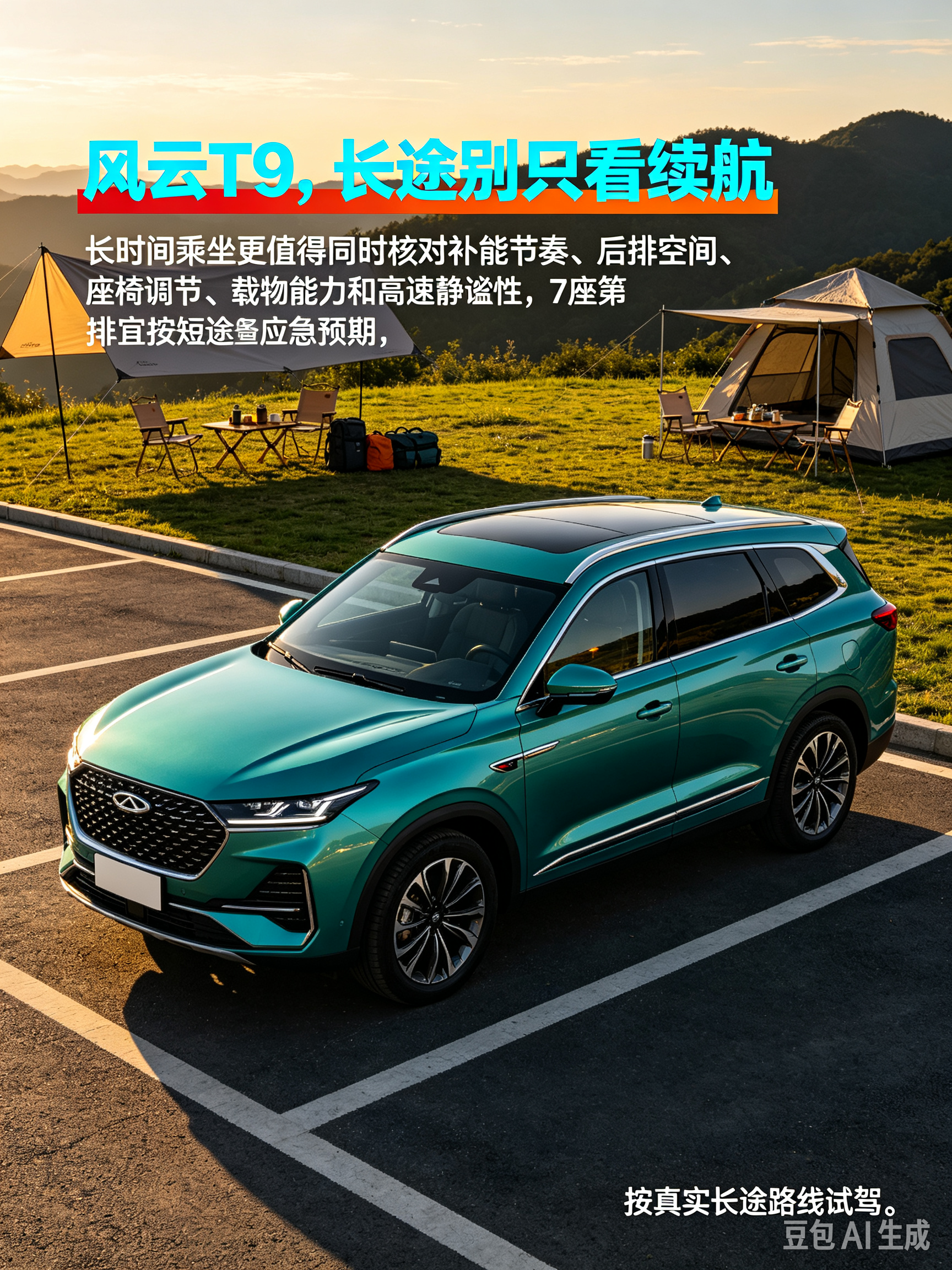 风云T9在长途讨论中，用户常把“续航/能耗”作为第一关注点，但真正影响长途体验的不只是表显数字，还包括补能节奏、后排乘坐空间、座椅调节、载物能力和高速静谧性；7座第三排更适合按短途应急来预期。【来自懂车帝车友圈】