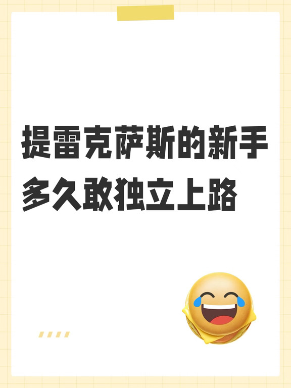 提雷克萨斯的新手多久敢独立上路？