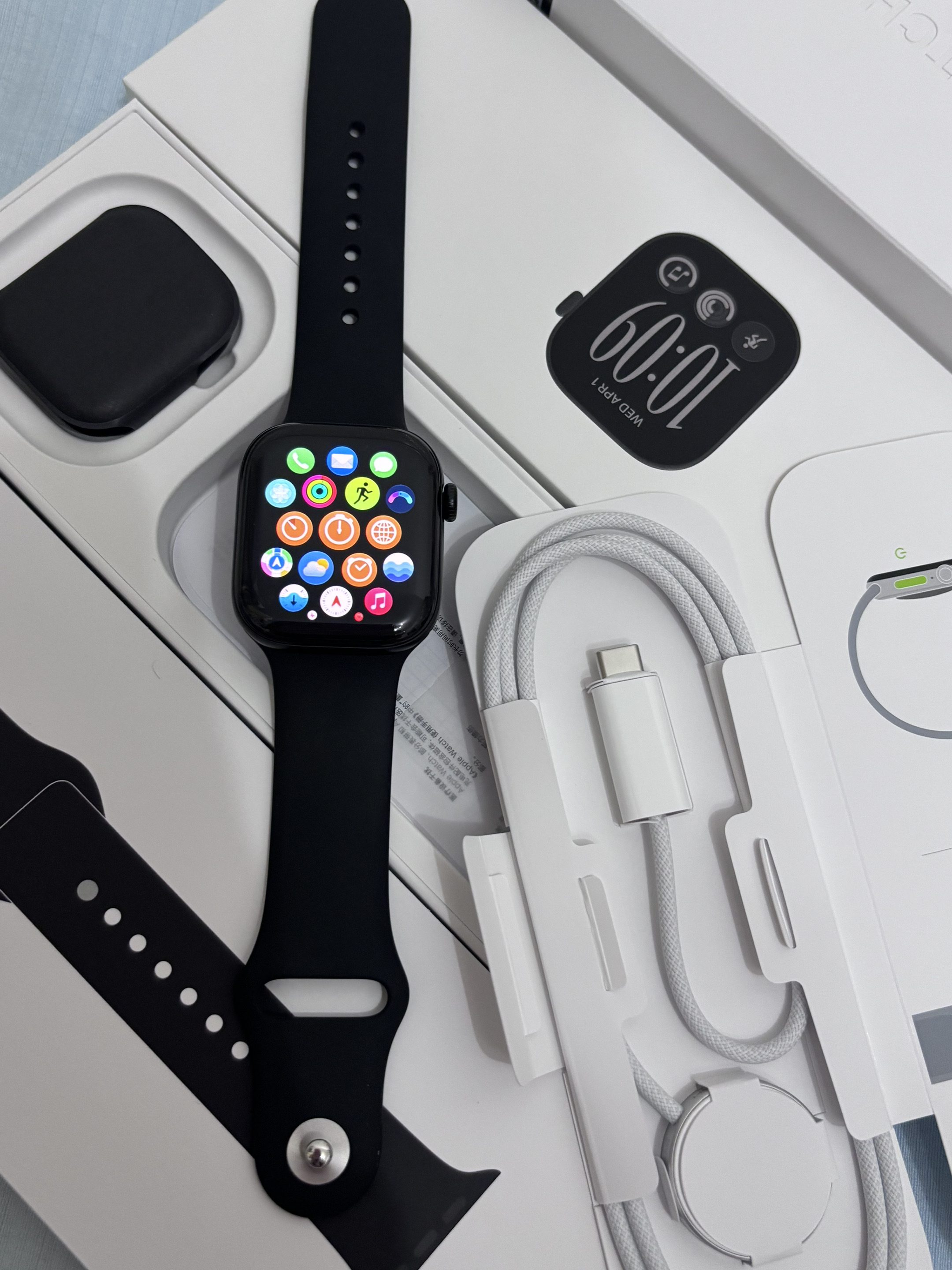 第一批s12已拿到！黑色太高级啦🥳iwatch开箱仪式感 s12iwatch12