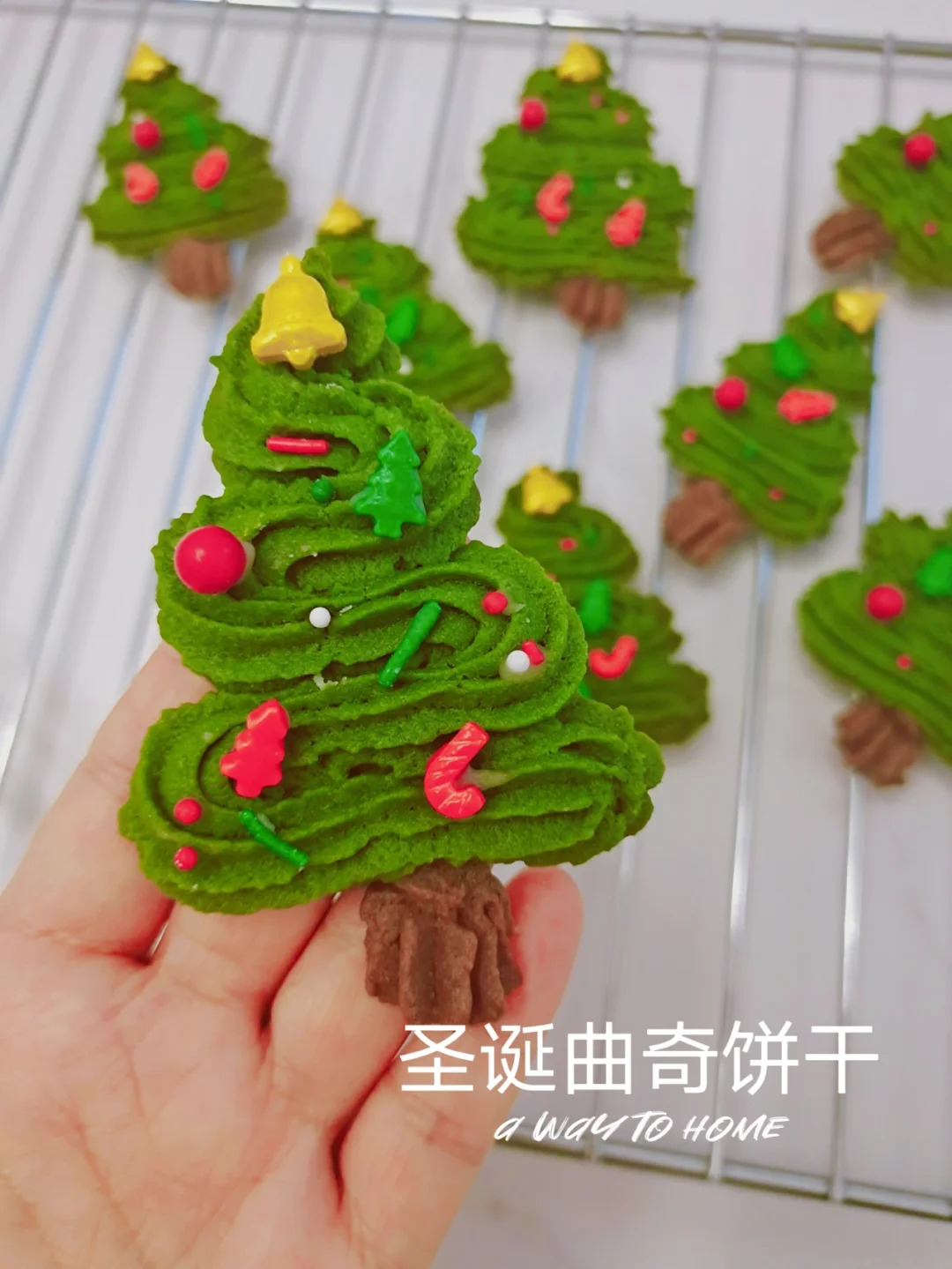 巨简单❗好看又好吃的圣诞树曲奇🎄